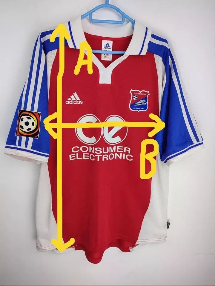 Adidas Spvgg Unterhaching home 2000-02 Matchworn #16 Spizak Size US XL / EU 56 / 4 - 16 Thumbnail