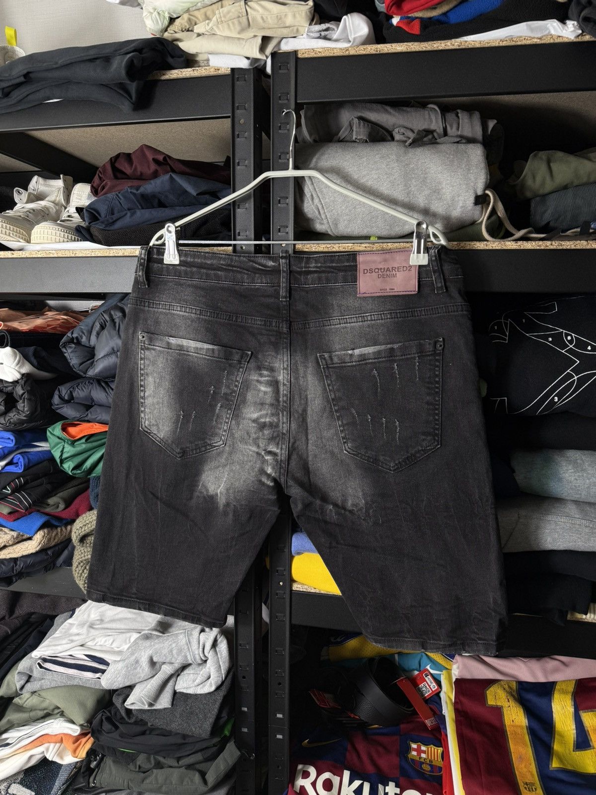 Dsquared2 Dsquared2 Distressed Denim Shorts Paint Splatter Black Size US 32 / EU 48 - 11 Thumbnail