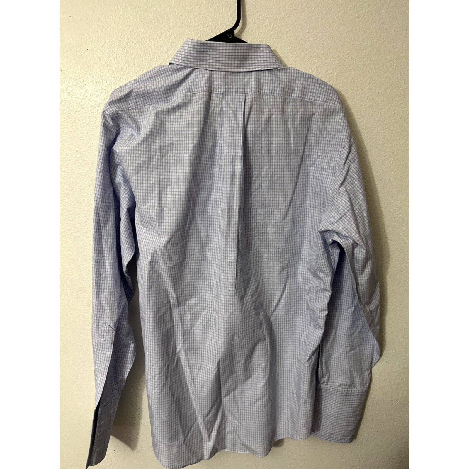 Brooks Brothers Brooks Brothers Classic Dress Shirt Blue Plaid Non-Iron 16-34 Supima Cotton Men Size 42R - 3 Thumbnail