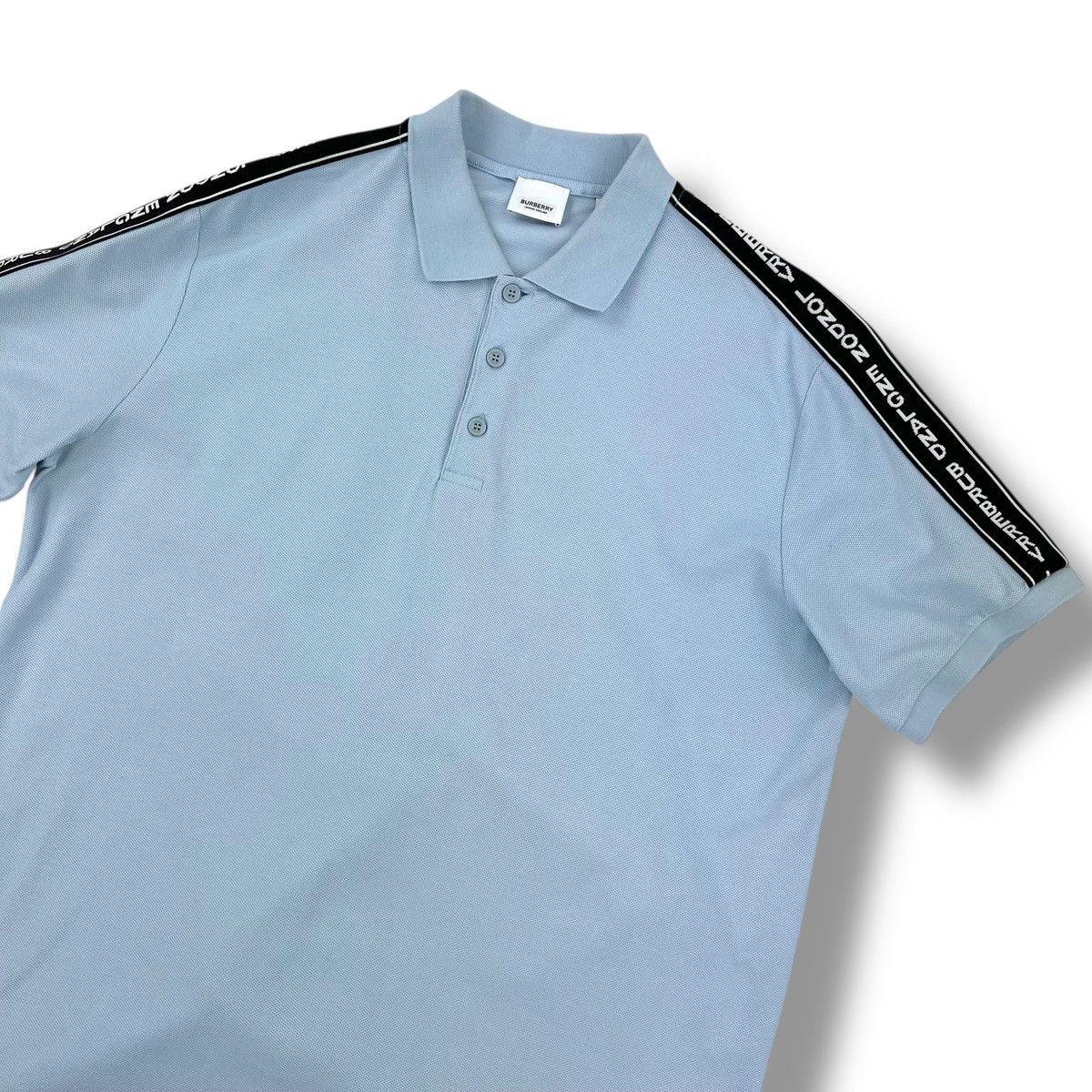Burberry Burberry Baby Blue Polo Shirt Size US XL / EU 56 / 4 - 1 Thumbnail