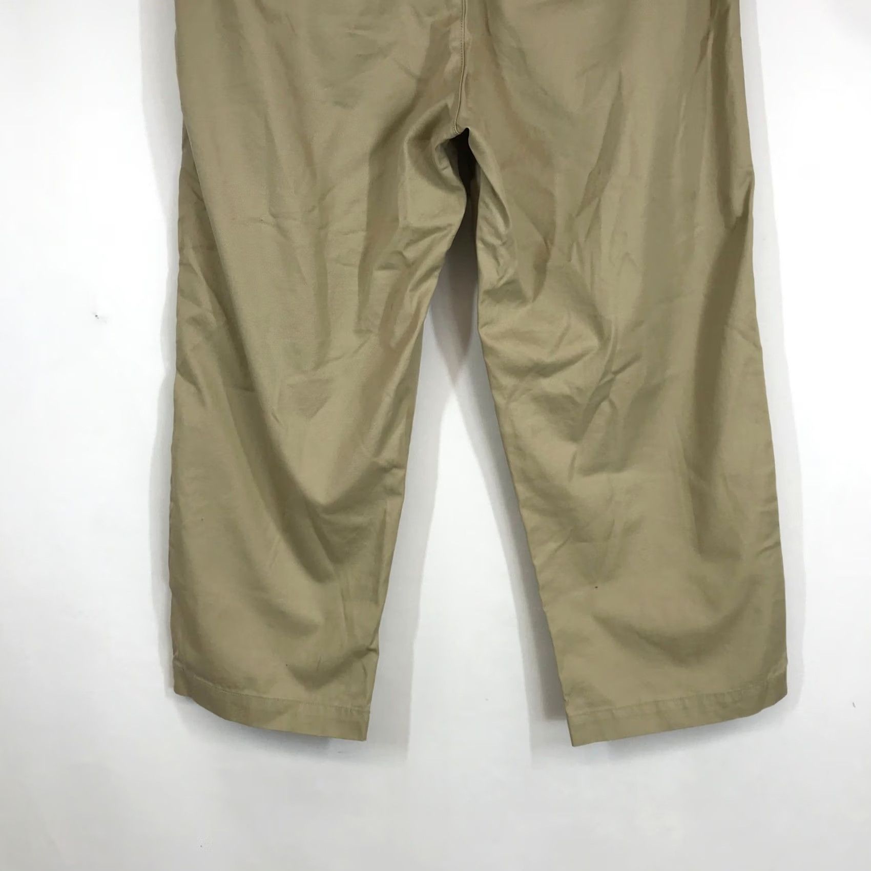 Gap Gap Men Wide-Leg Chino Pants 33 Tan Khaki High Rise Relaxed Fit Inseam 26 Vintage No Size 24" / US 00 / IT 34 - 6 Thumbnail