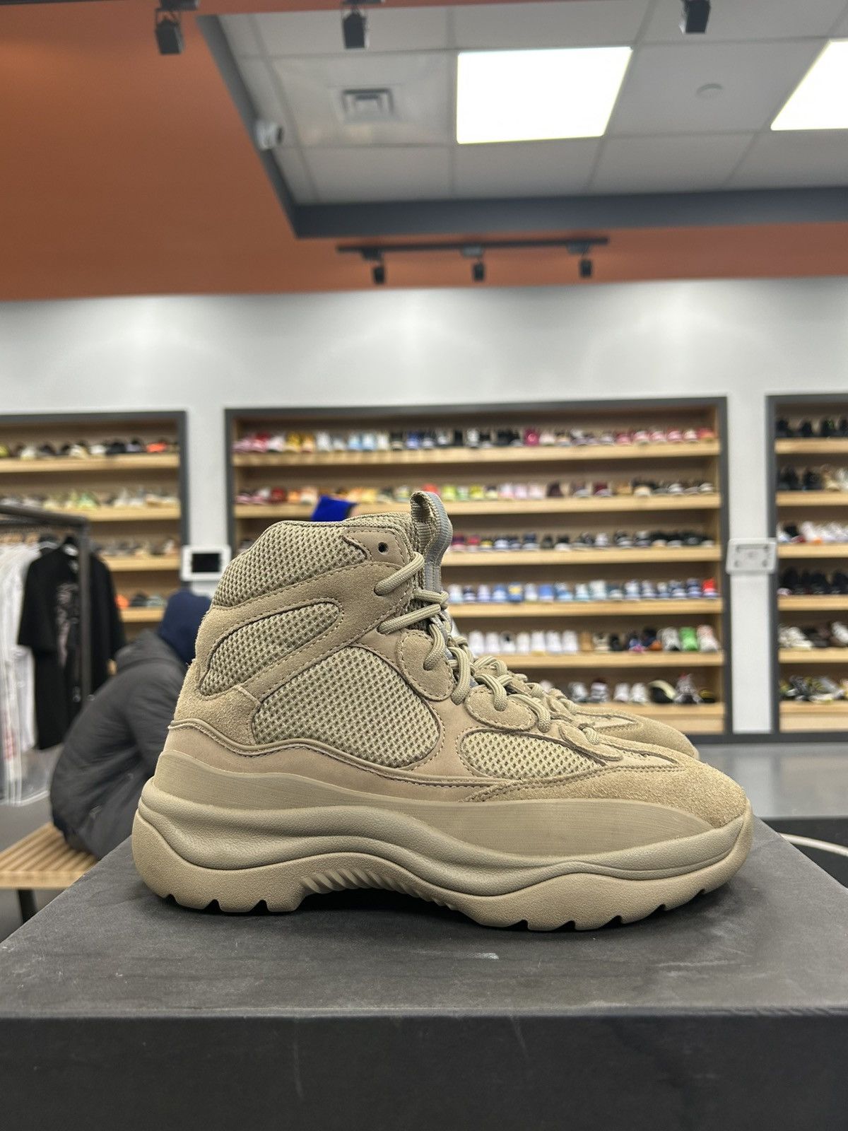 Footwear Yeezy Season Desert Boot Taupe House Blue How Do Yeezy