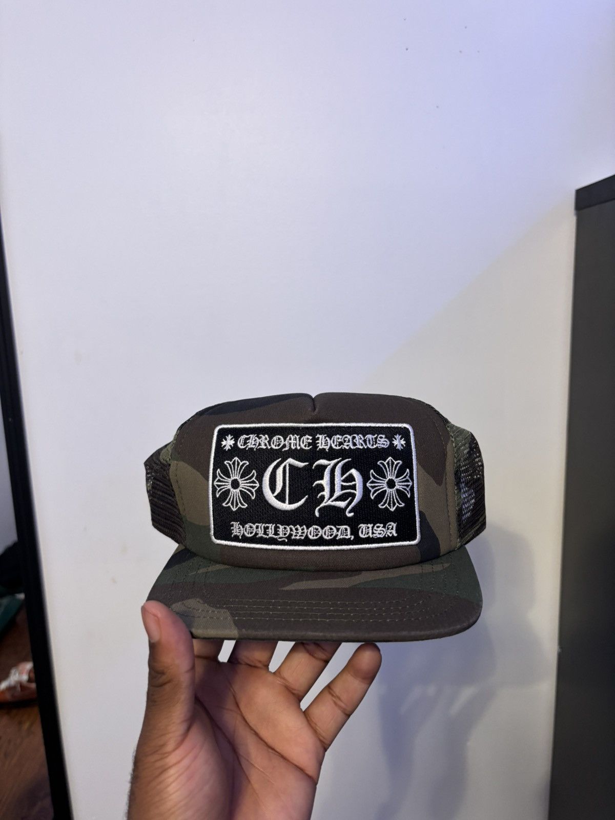 Chrome Hearts Hollywood camo chrome hearts trucker Size ONE SIZE - 2 Thumbnail
