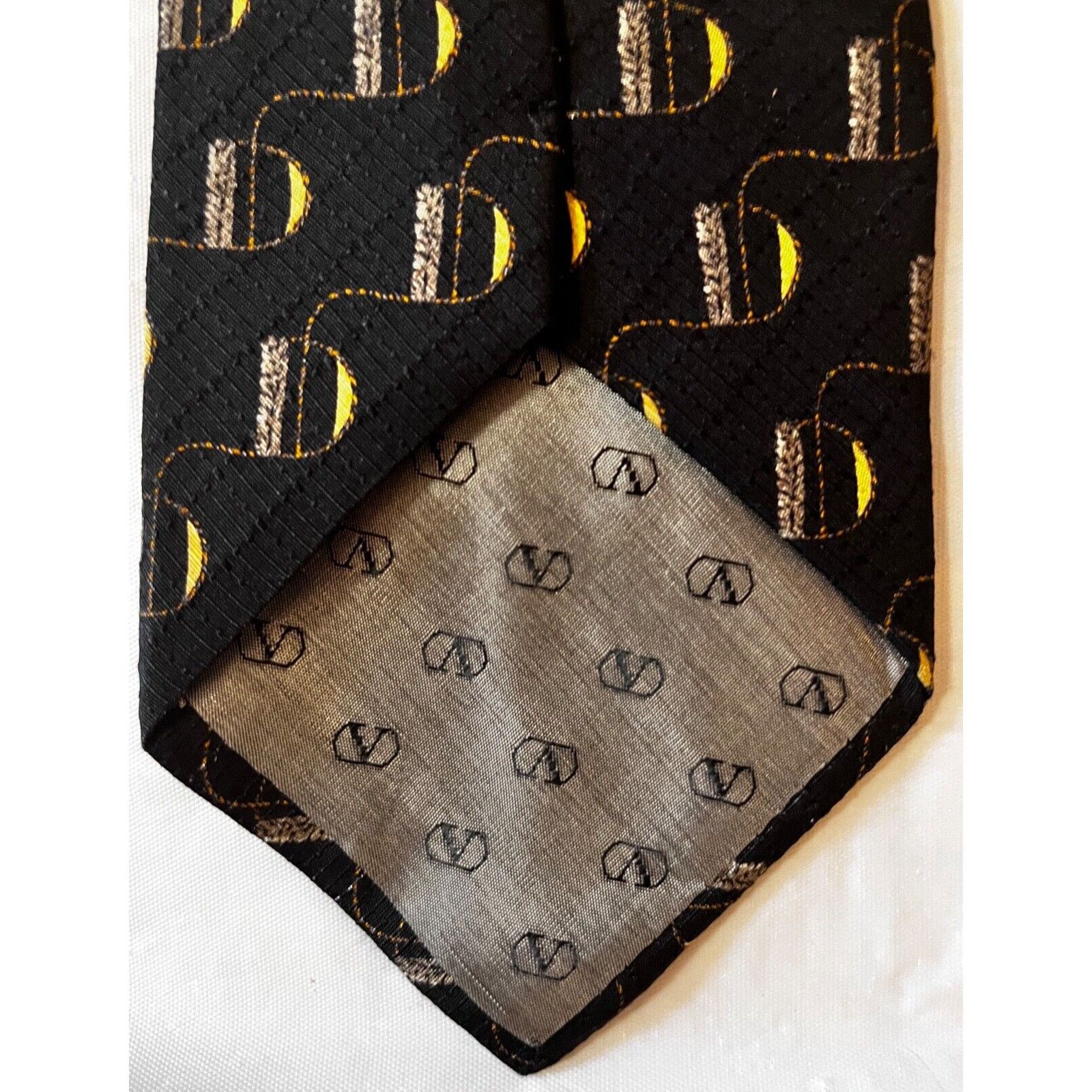 Valentino Valentino Cravatte Silk Tie ~ Black ~ Necktie~ Size ONE SIZE - 6 Thumbnail
