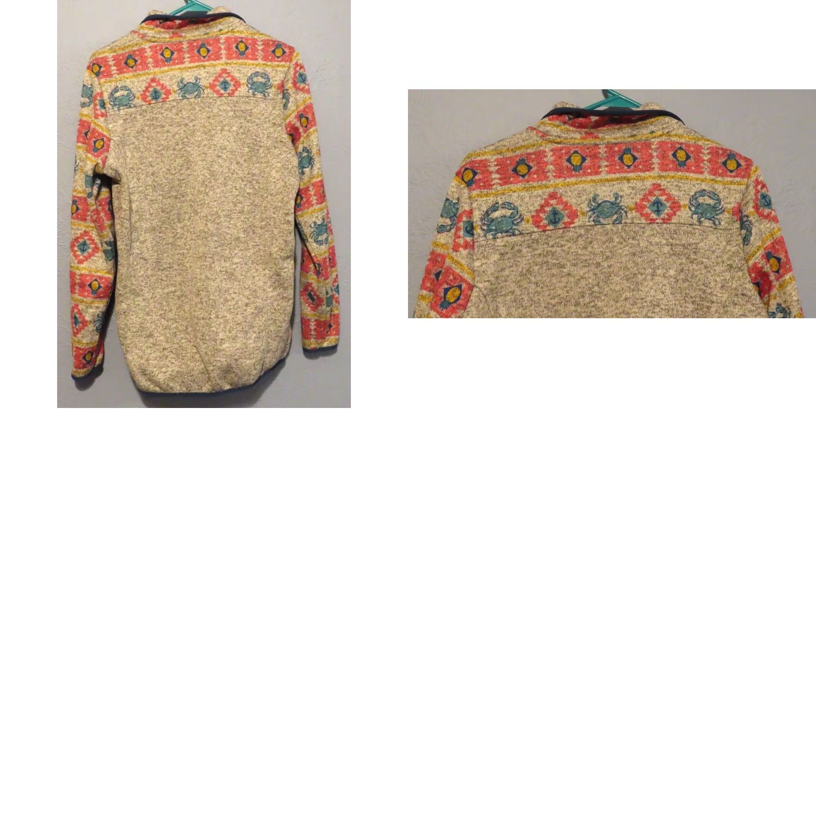 Vintage Simply Southern Women's Sweatshirt Pullover Knit Ocean Theme Gray Size M / US 6-8 / IT 42-44 - 8 Thumbnail