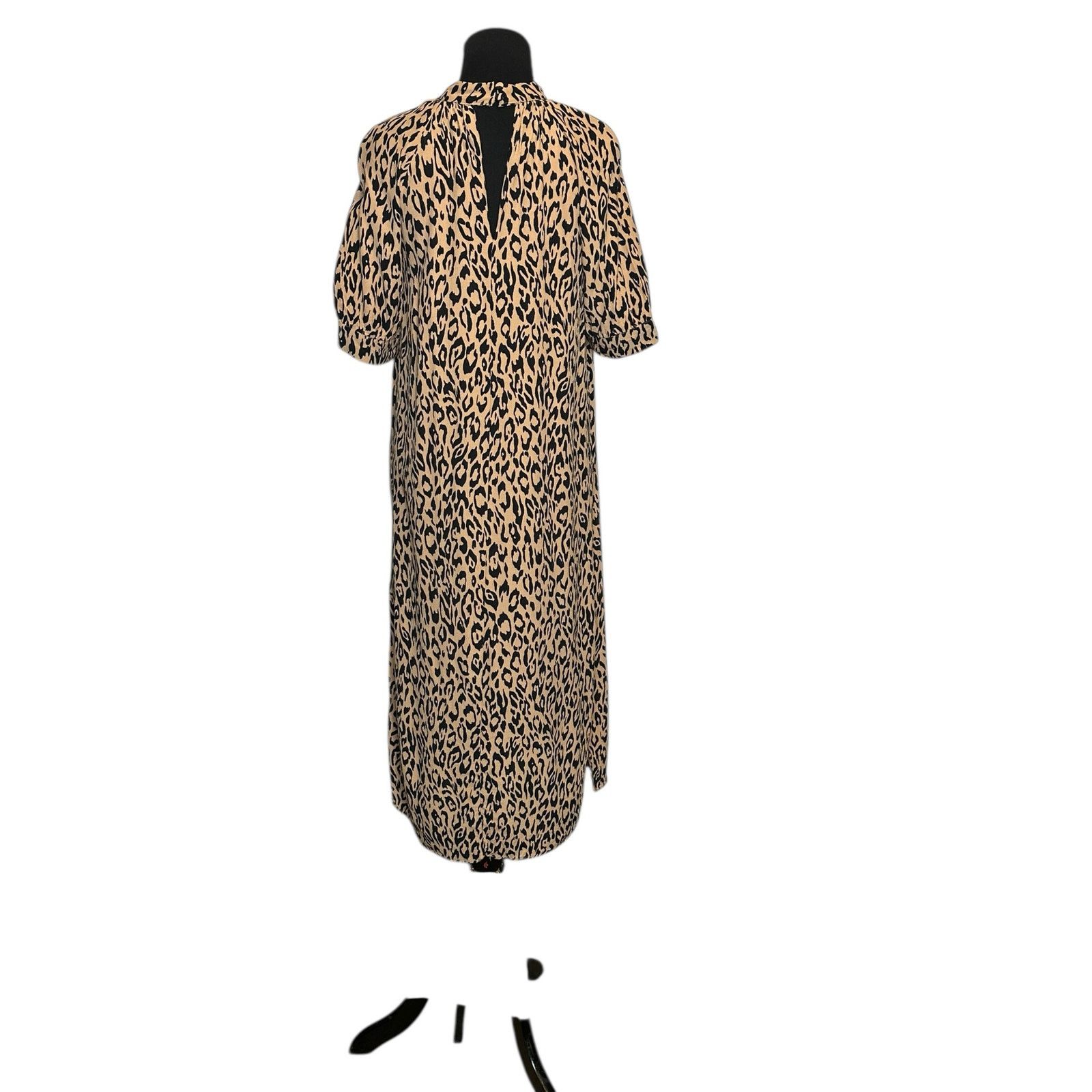 Anthropologie Anthropologie Leopard Print Short Sleeves Midi Dress size XS Size XS / US 0-2 / IT 36-38 - 14 Thumbnail