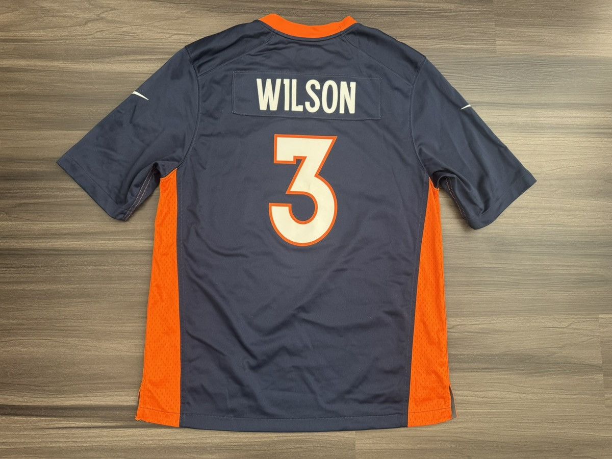 Nike Denver Broncos Russell Wilson #3 NFL On Field Home Jersey Size US L / EU 52-54 / 3 - 6 Thumbnail