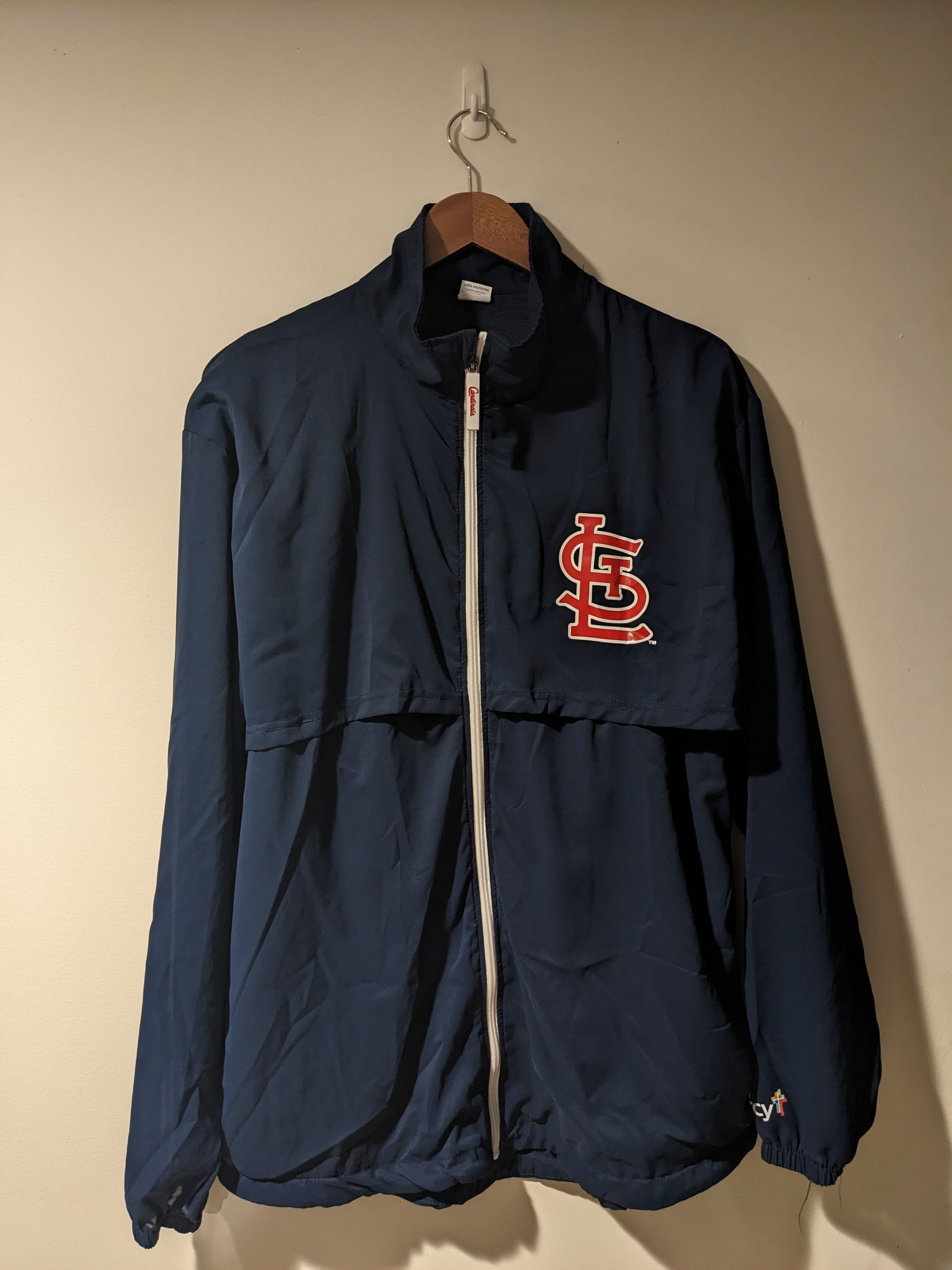 MLB St. Louis Cardinals SGA 4/20 Blue X-Large Windbreaker Jacket Size US XL / EU 56 / 4 - 1 Thumbnail