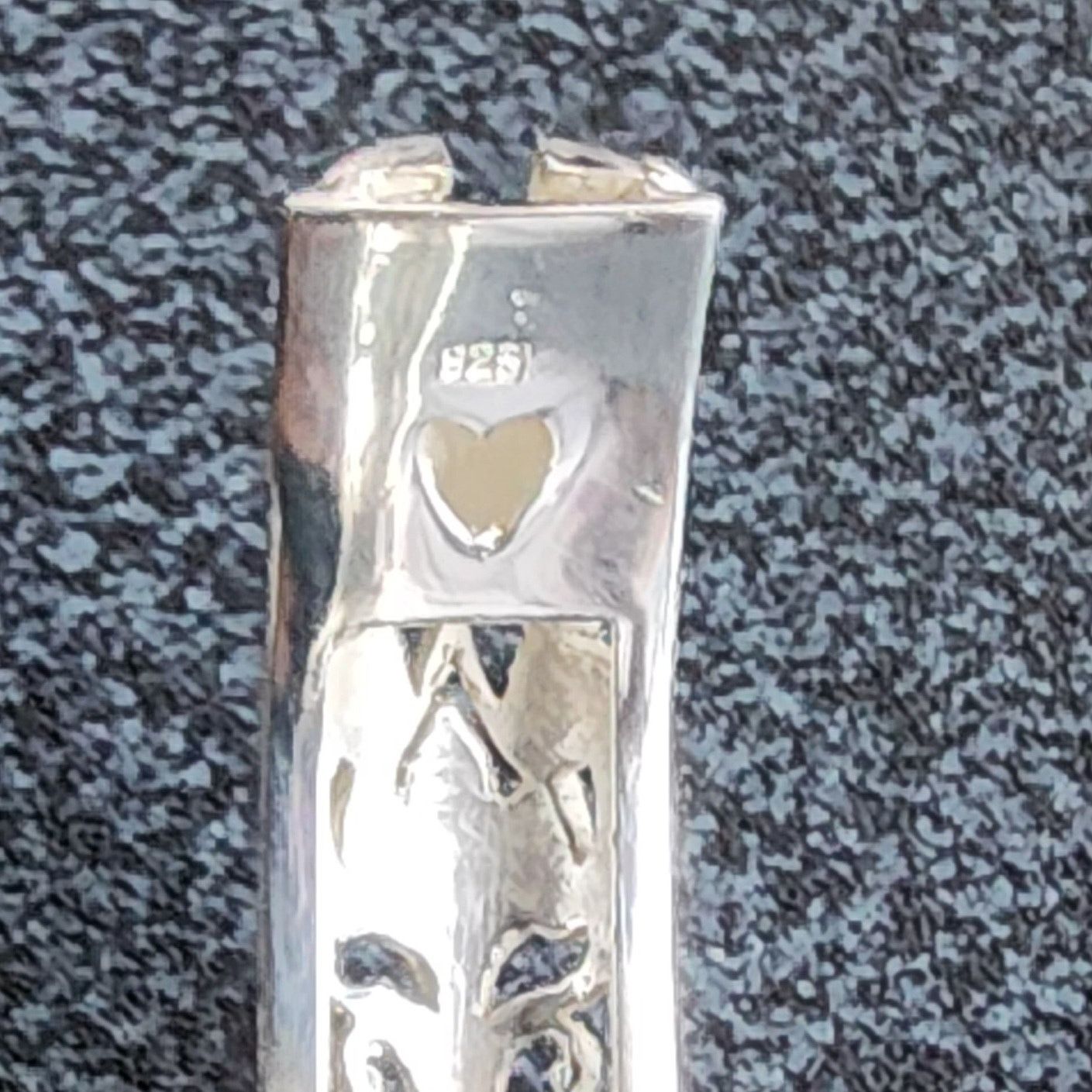 Designer .925 Sterling Silver Enamel Filigree Bangle Bracelet Vintage Size ONE SIZE - 7 Thumbnail