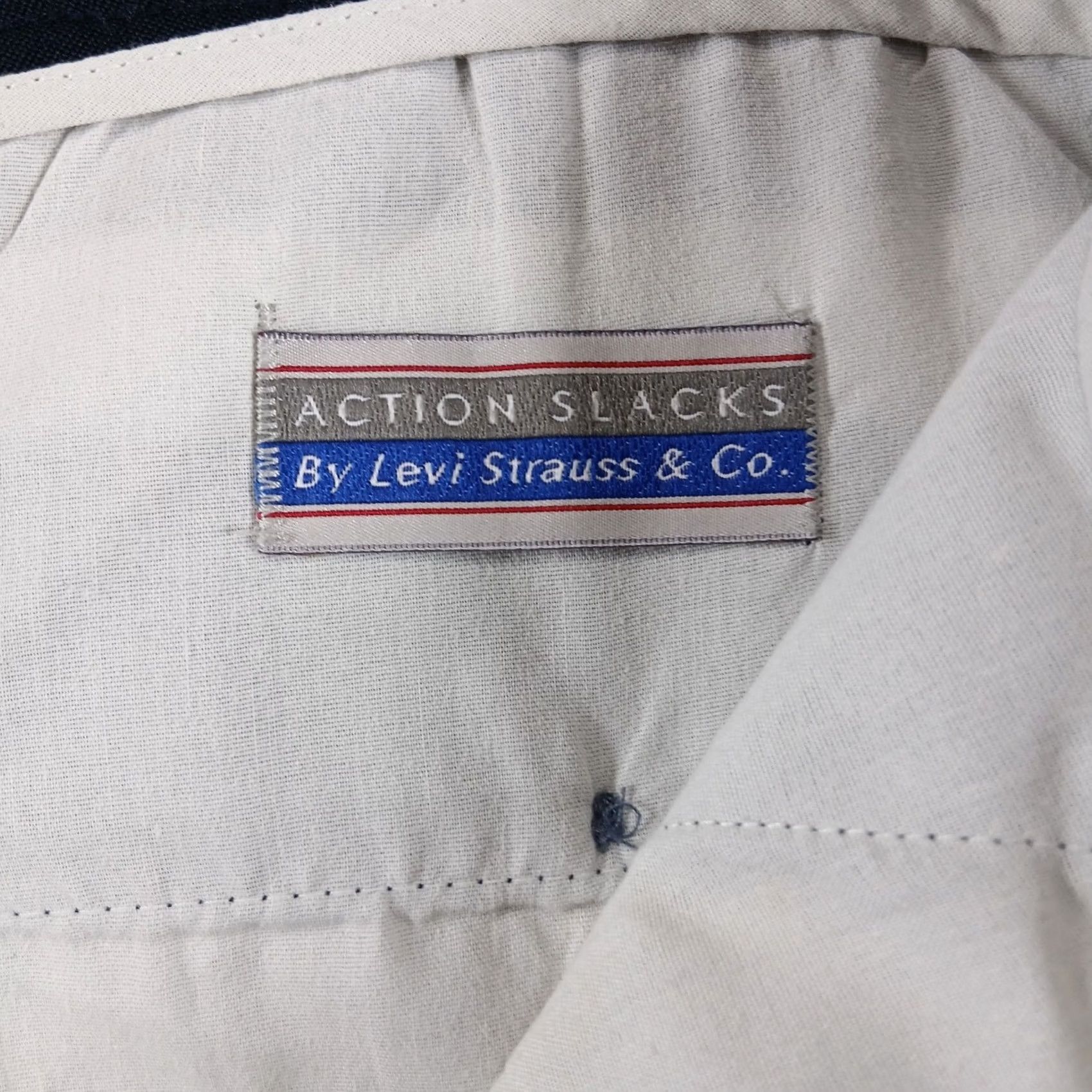 Levi's VINTAGE Levi's Action Slacks Mens 36x34 Blue Dacron Polyester Dress Pants EUC Size US 36 / EU 52 - 5 Thumbnail