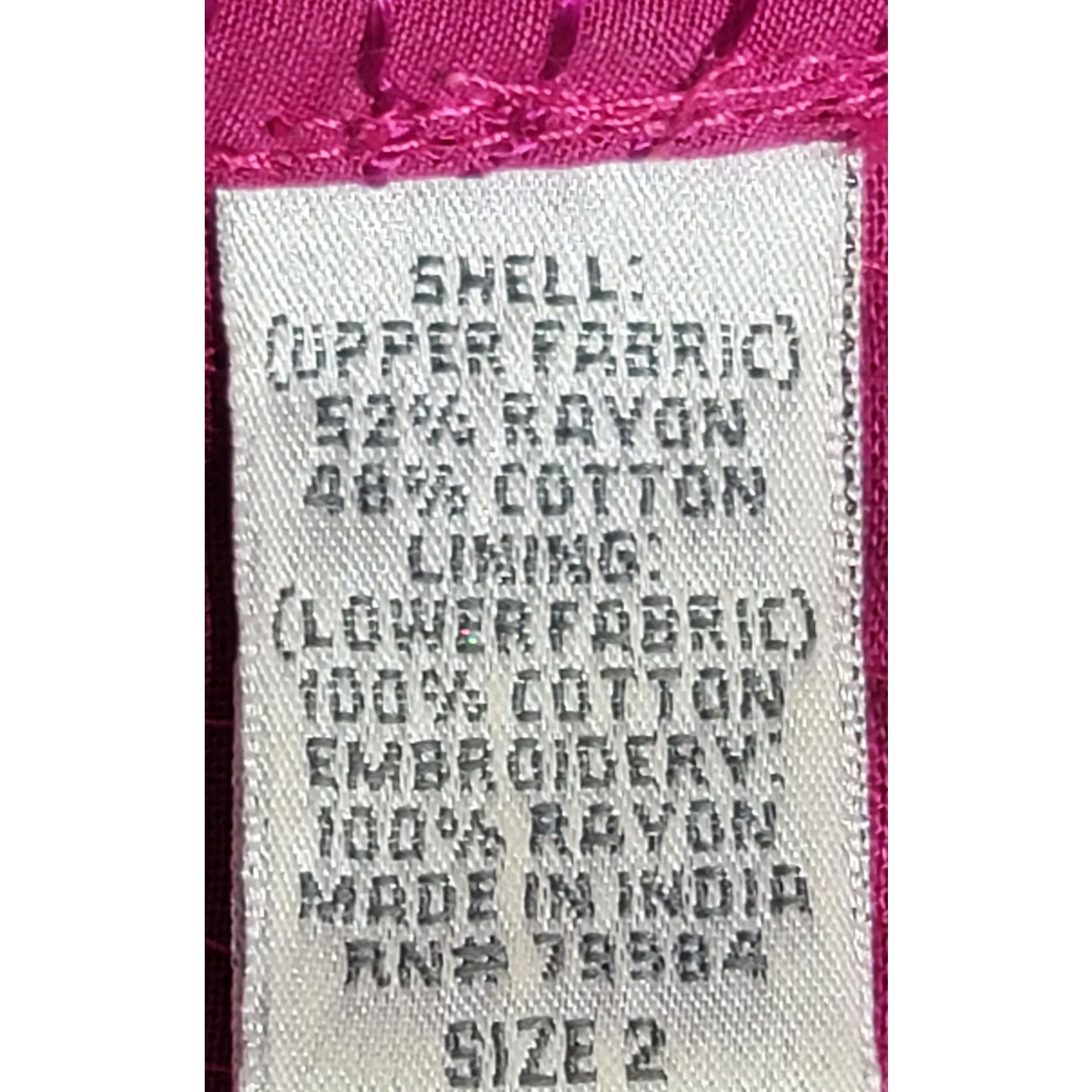 Chicos Chico's Fuchsia Metallic Braided Lapel Cardigan Sweater 2 L Size L / US 10 / IT 46 - 4 Thumbnail