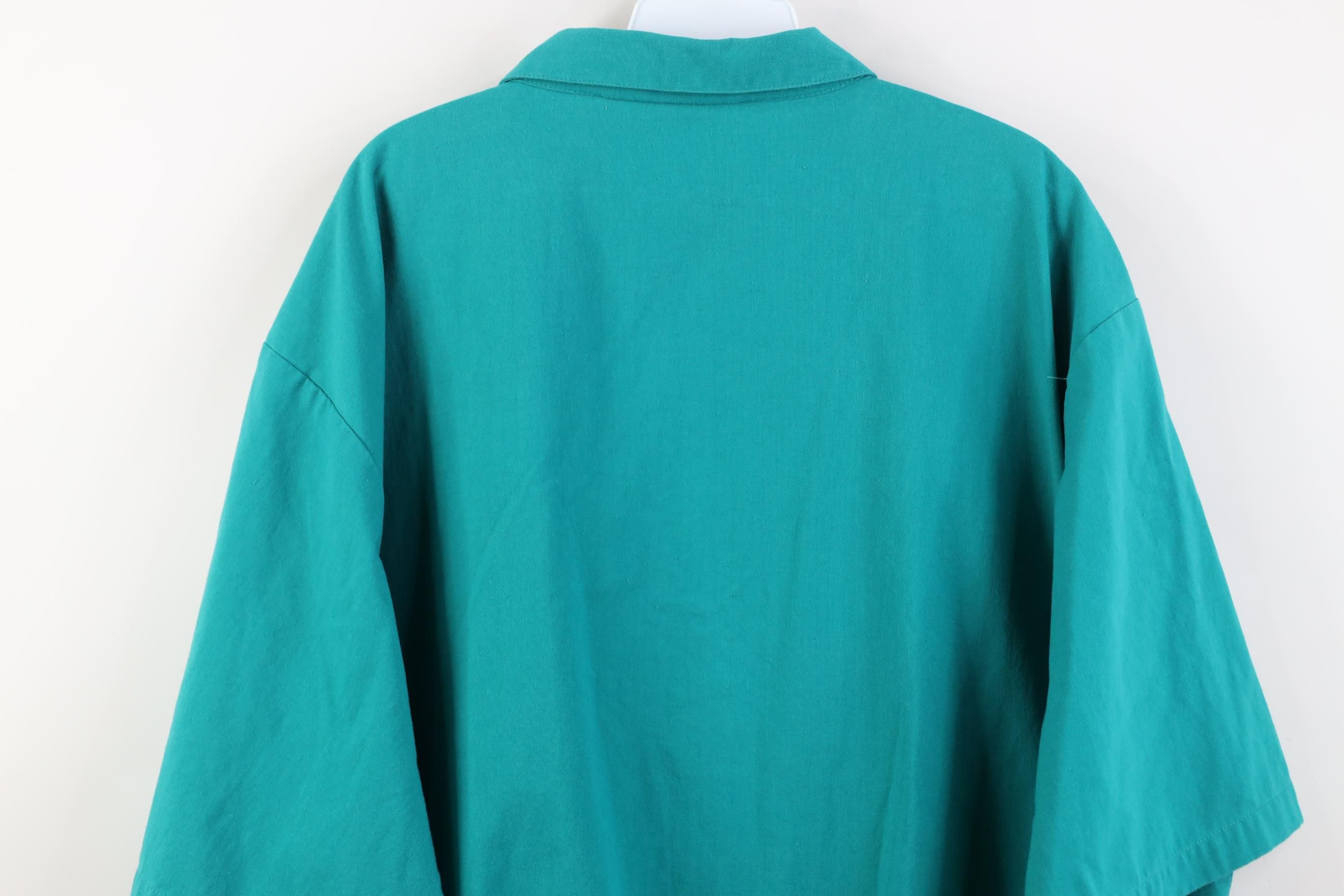 Vintage Vintage 90s Streetwear Full Zip Short Sleeve Shirt Jacket Size US XXL / EU 58 / 5 - 11 Thumbnail