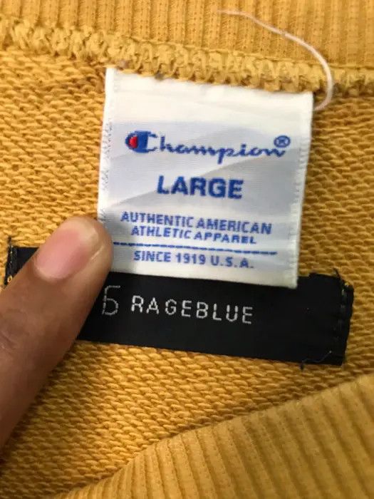 Champion × RAGEBLUE Vintage Champion X Rageblue Small Logo Sweatshirts Size US L / EU 52-54 / 3 - 3 Thumbnail