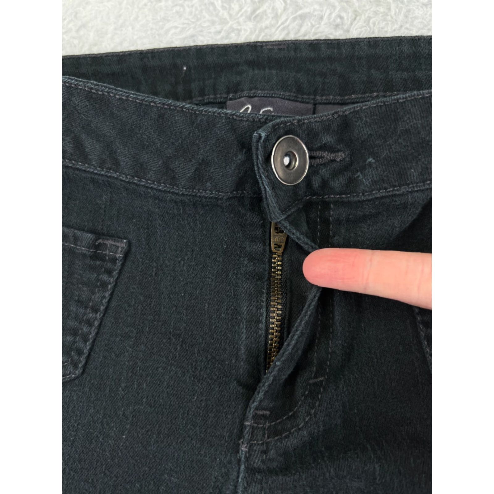 Vintage City Steets Jeans Womens 11 Black Denim Flared Low Rise Cotton Blend 29x29 Size 32" / US 10 / IT 46 - 7 Thumbnail