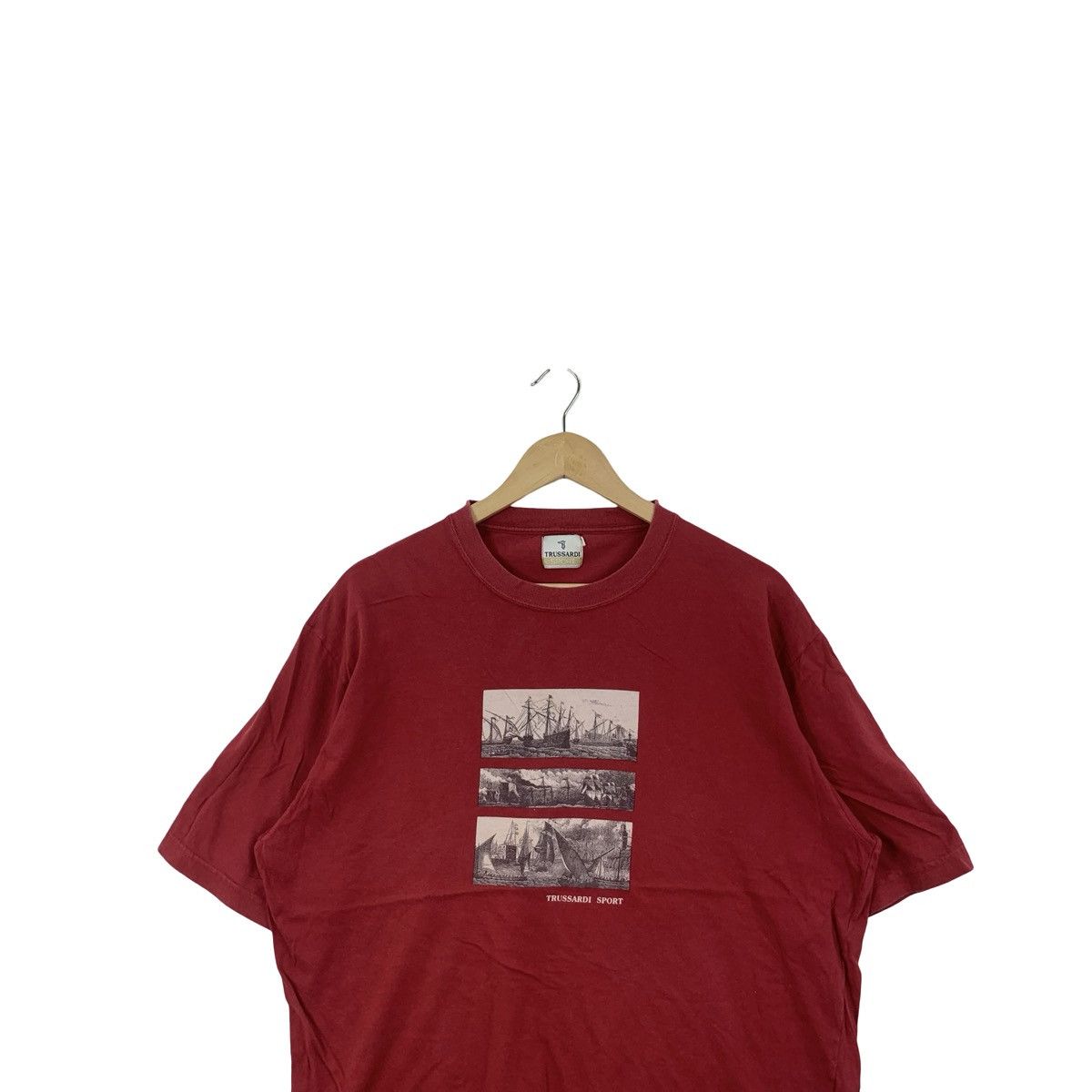 Trussardi Vintage TRUSSARDI SPORT 19th Century Steel Engravings Size US L / EU 52-54 / 3 - 2 Thumbnail