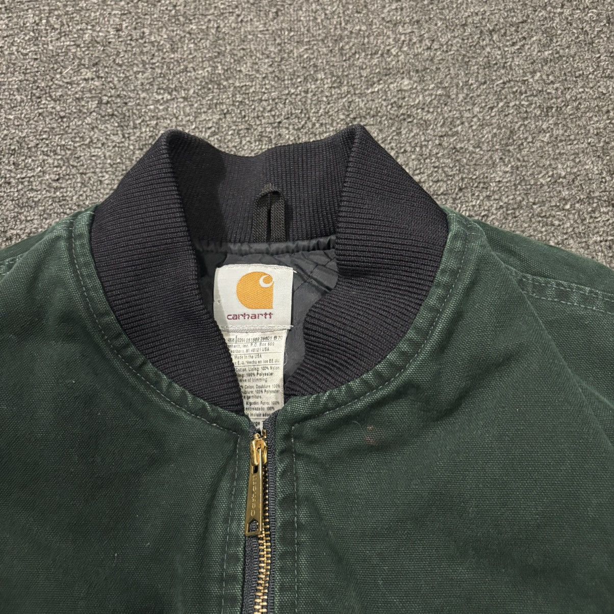 Carhartt Vintage Carhartt Vest Spruce Green Quilted XL V02 SPC 90s Size US XL / EU 56 / 4 - 7 Thumbnail