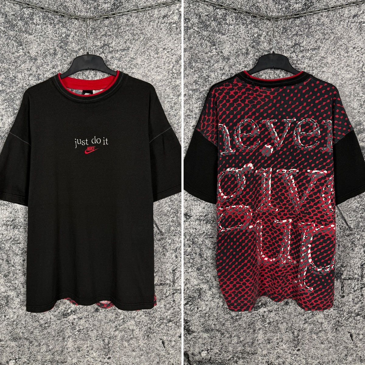 Nike Vintage 90s Nike Just Do It Never Give Up Graphic T-Shirt XL Size US XL / EU 56 / 4 - 1 Thumbnail