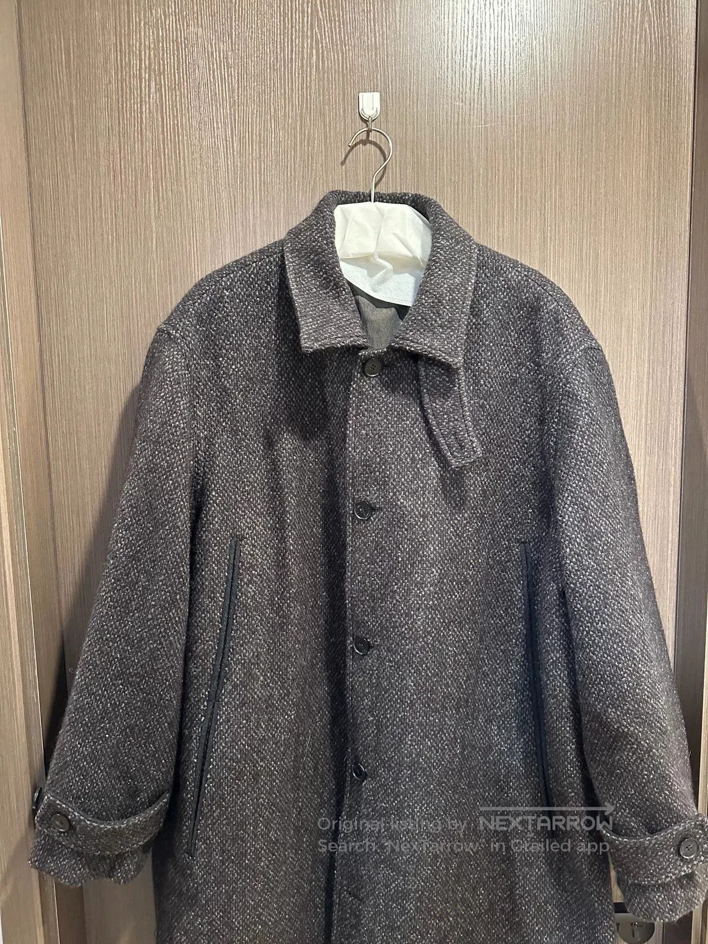 Vintage COMMON SCENTS Balmacaan Wool Blend Long Coat. Size US XL / EU 56 / 4 - 2 Thumbnail