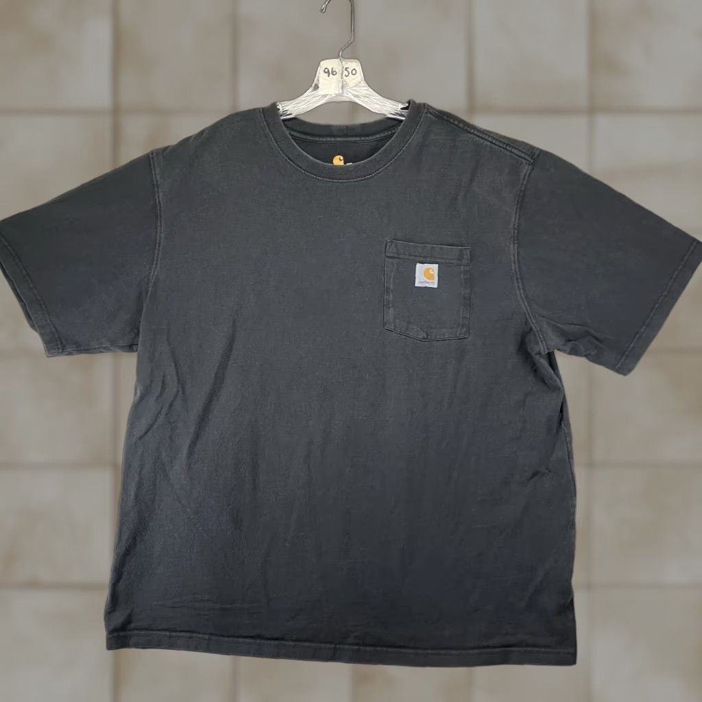 Carhartt Carhartt Mens 2XL Short Sleeve T-Shirt Black Heavyweight Cotton Original Fit Crew Neck Logo Size US XXL / EU 58 / 5 - 1 Thumbnail