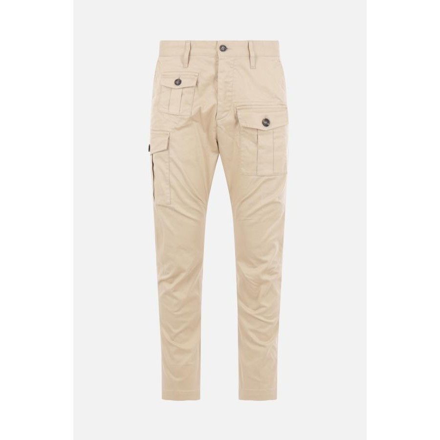 Dsquared2 DSQUARED2 Beige Drill Cargo Trousers New & Authentic (Men's Size US 30 / EU 46 - 1 Thumbnail