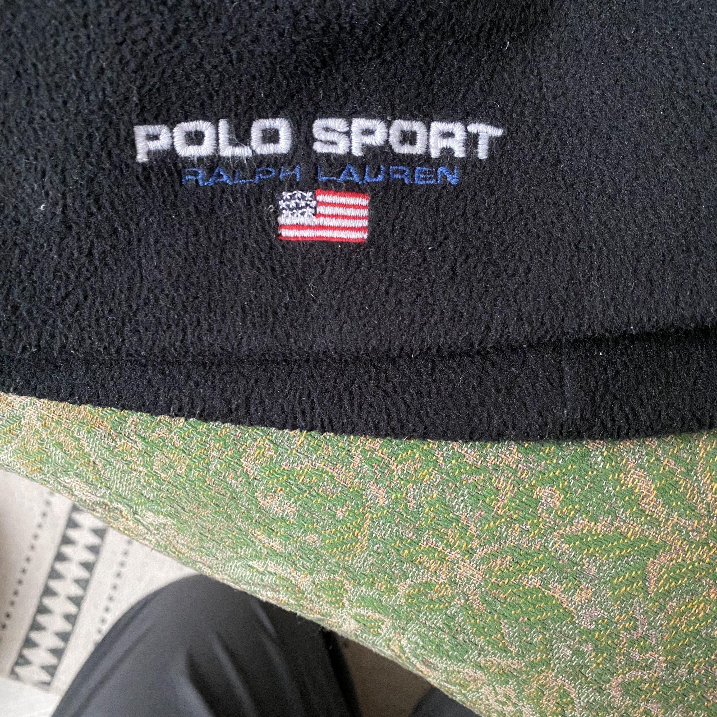 Polo Ralph Lauren Vintage 90s Polo Ralph Lauren Fleece Hat Y2K Polo Sport Size ONE SIZE - 2 Thumbnail