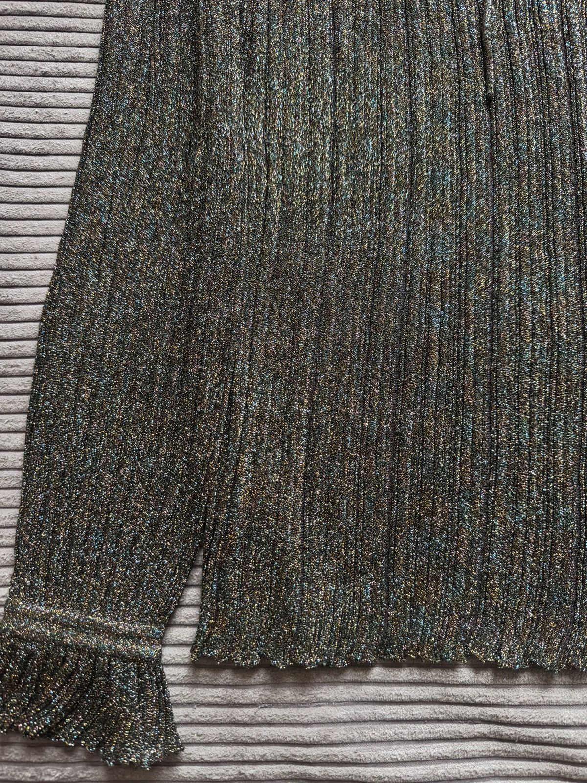 Missoni Vintage Missoni pleated glittered Tied Woman 42it Blouse Size M / US 6-8 / IT 42-44 - 3 Thumbnail