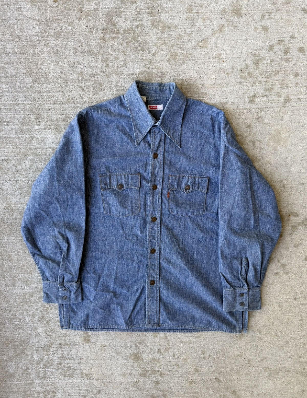 Levi's 1970s Levi’s Orange Tab Denim Western Overshirt Chore Jacket Size US XL / EU 56 / 4 - 1 Thumbnail