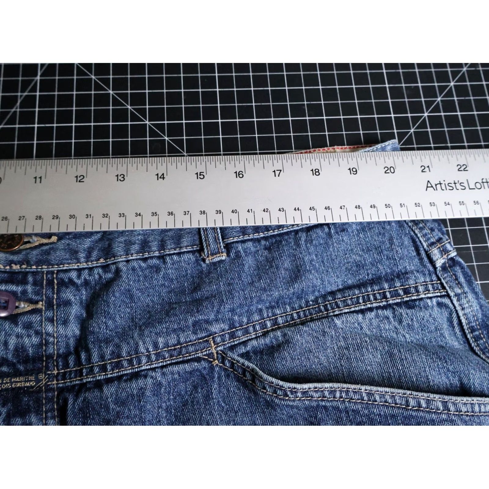Denime VINTAGE Girbaud Jeans Men 40 Denim Carpenter Baggy Fit Distressed 90s Grunge Hipster Retro Jeans Mens 40x33 Boots may vary Size US 40 / EU 56 - 6 Thumbnail