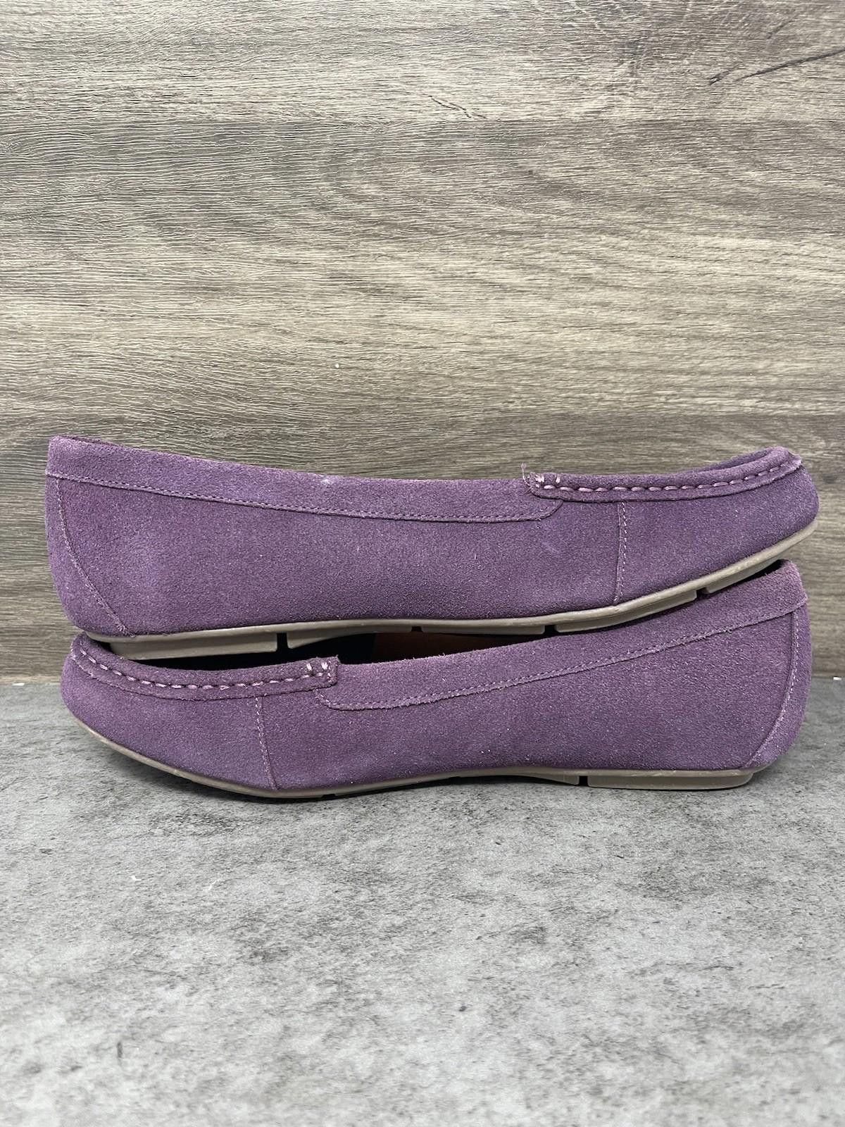 Vionic Vionic Shoes Womens 9.5 Chill Debbie Suede Loafers Purple Size US 9.5 / IT 39.5 - 9 Thumbnail