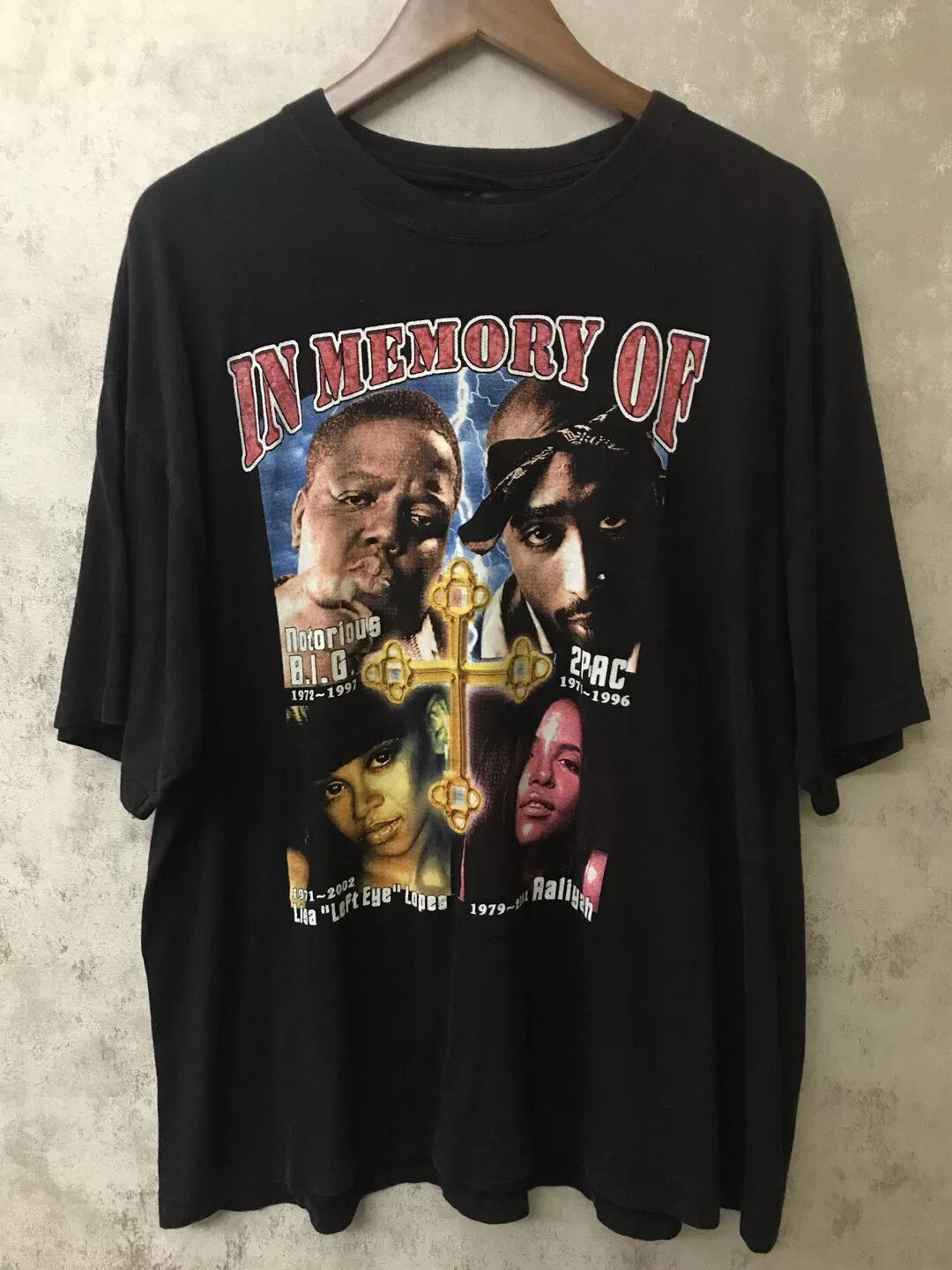Vintage Vintage Tupac Biggie Rap Short Sleeve Size US M / EU 48-50 / 2 - 1 Thumbnail