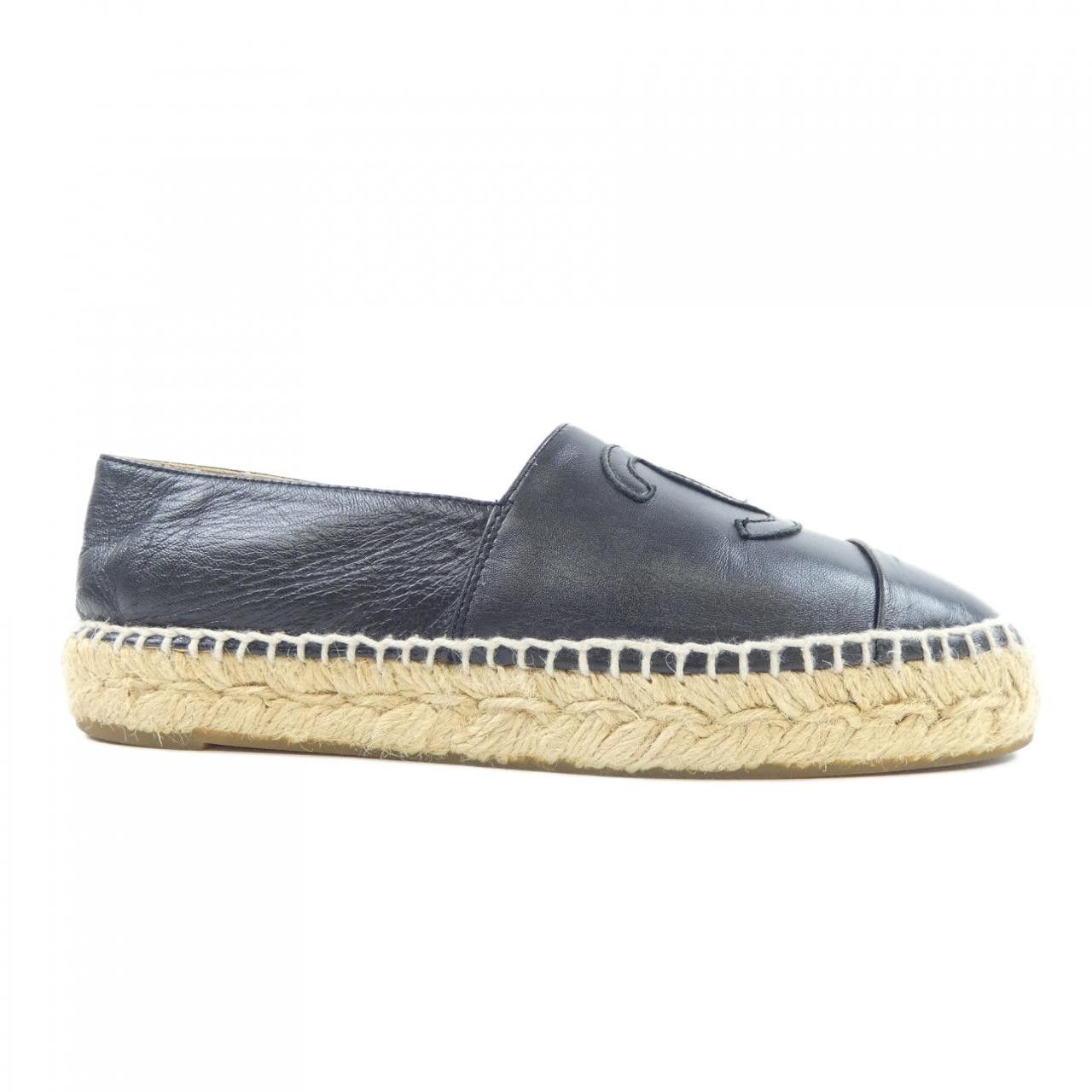 Chanel Chanel Chanel ESPADRILLES Lambskin Shoes Leather Shoes G29762X01000 DUTY FREE for USA Size ONE SIZE - 1 Thumbnail
