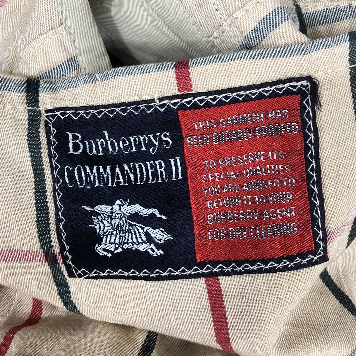 Vtg BURBERRY COMMANDER II Nova Checks Trench Coat Parka