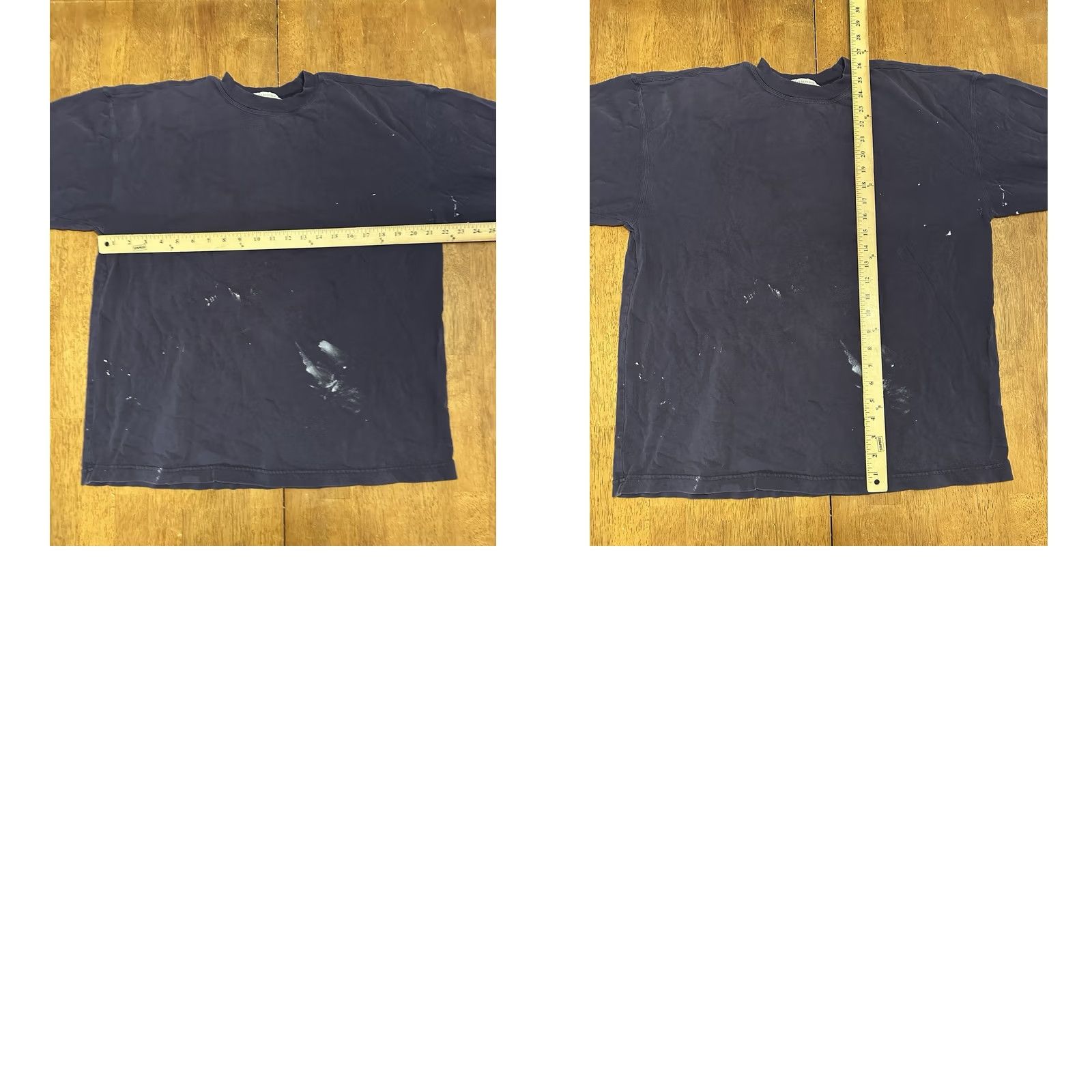 Banana Republic VINTAGE Banana Republic Long Sleeve Shirt Navy Blue Paint Splatter 80s 90s M Mens Size US M / EU 48-50 / 2 - 8 Thumbnail