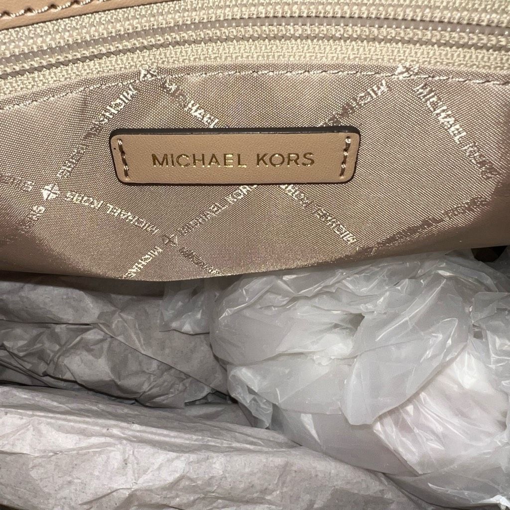 Michael Kors Michael Kors Large Signature Logo Tote Bag Maple Camel Light Size ONE SIZE - 12 Thumbnail