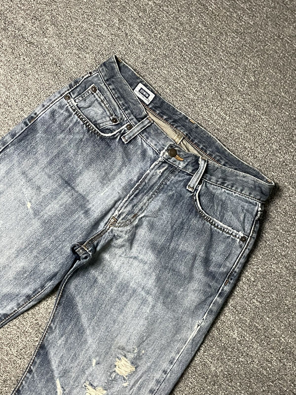 Edwin × Vintage Vintage EDWIN Men’s Straight Cut Jeans (91) Size US 31 - 4 Thumbnail