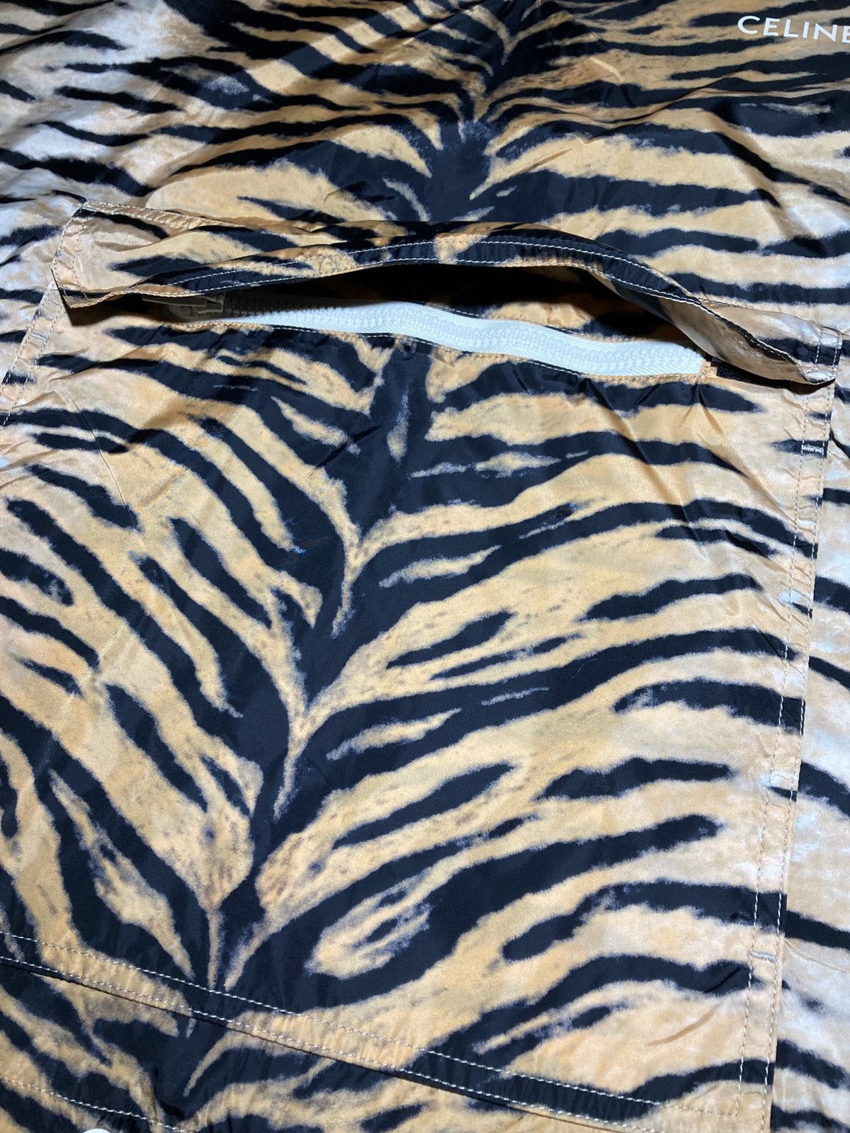 Celine SS21 Celine Tiger Rain Jacket Quarter Zip Print Animal Hedi Size US S / EU 44-46 / 1 - 4 Thumbnail