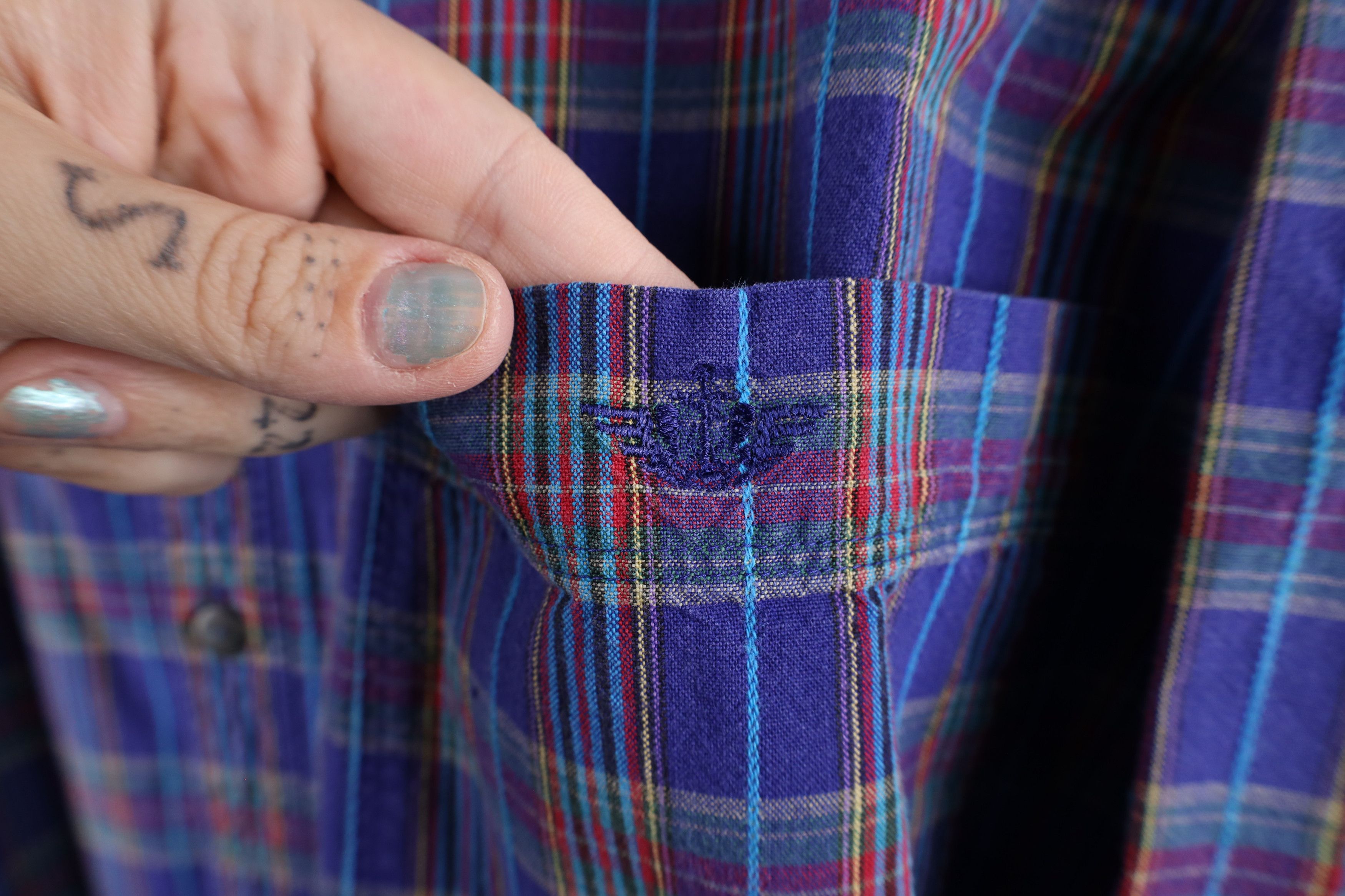 Vintage Vintage 90s Streetwear Plaid Collared Button Down Shirt Size US L / EU 52-54 / 3 - 4 Thumbnail