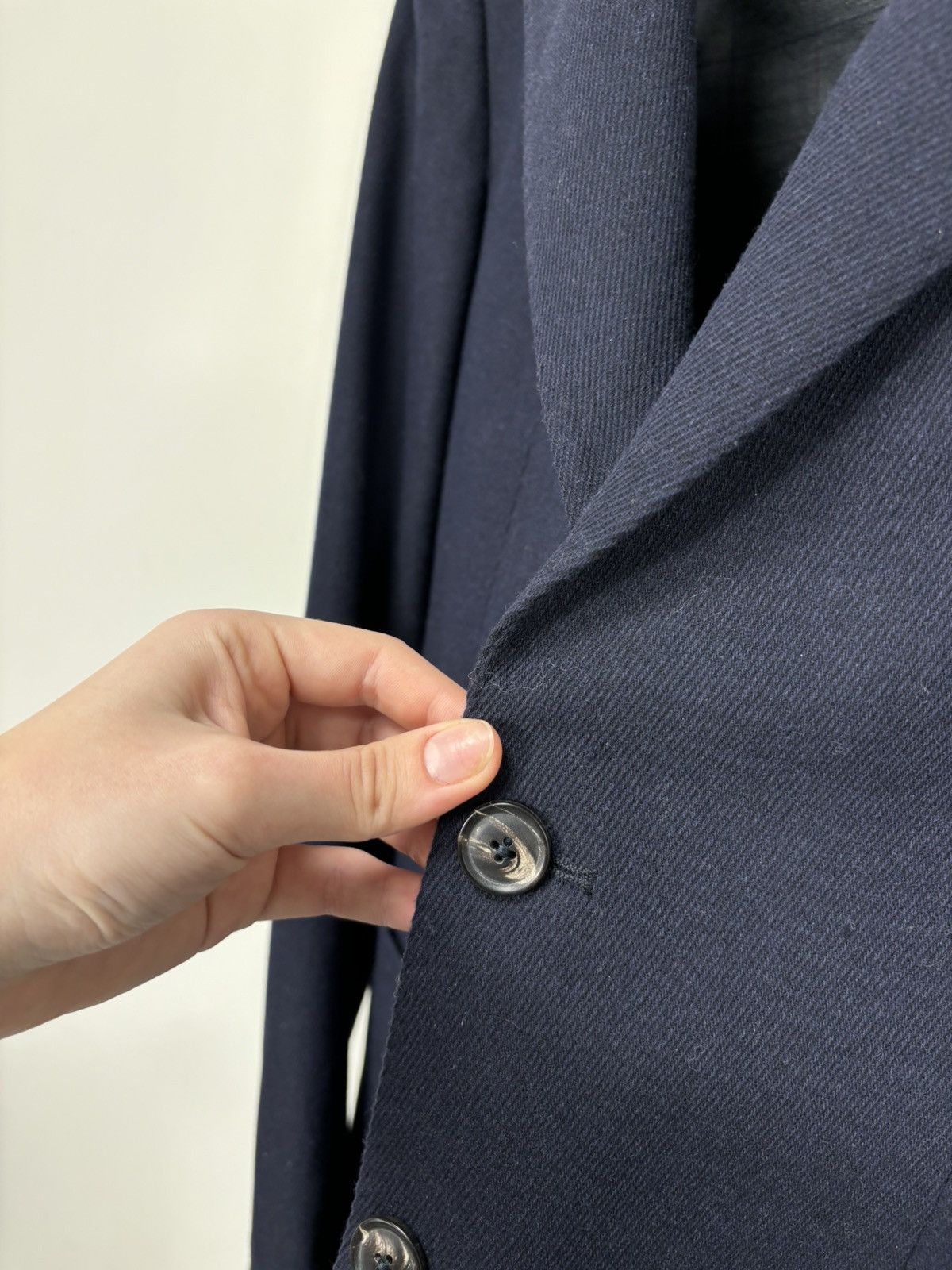 Grifoni Mauro Grifoni Men’s Navy Blue Wool Blend Blazer Jacket Size 40R - 10 Thumbnail