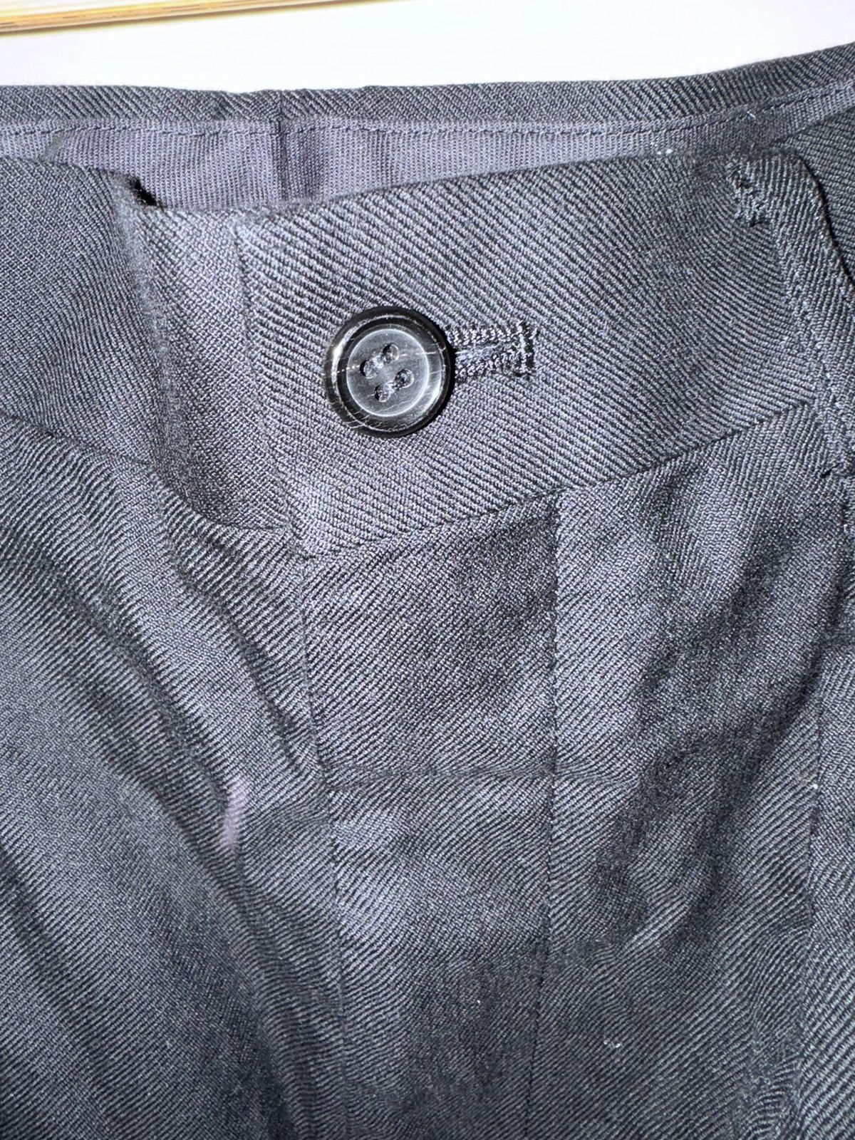 Comme des Garcons × Comme des Garcons Homme COMME DES GARÇONS HOMME Black Serge Trousers Size US 34 / EU 50 - 2 Thumbnail