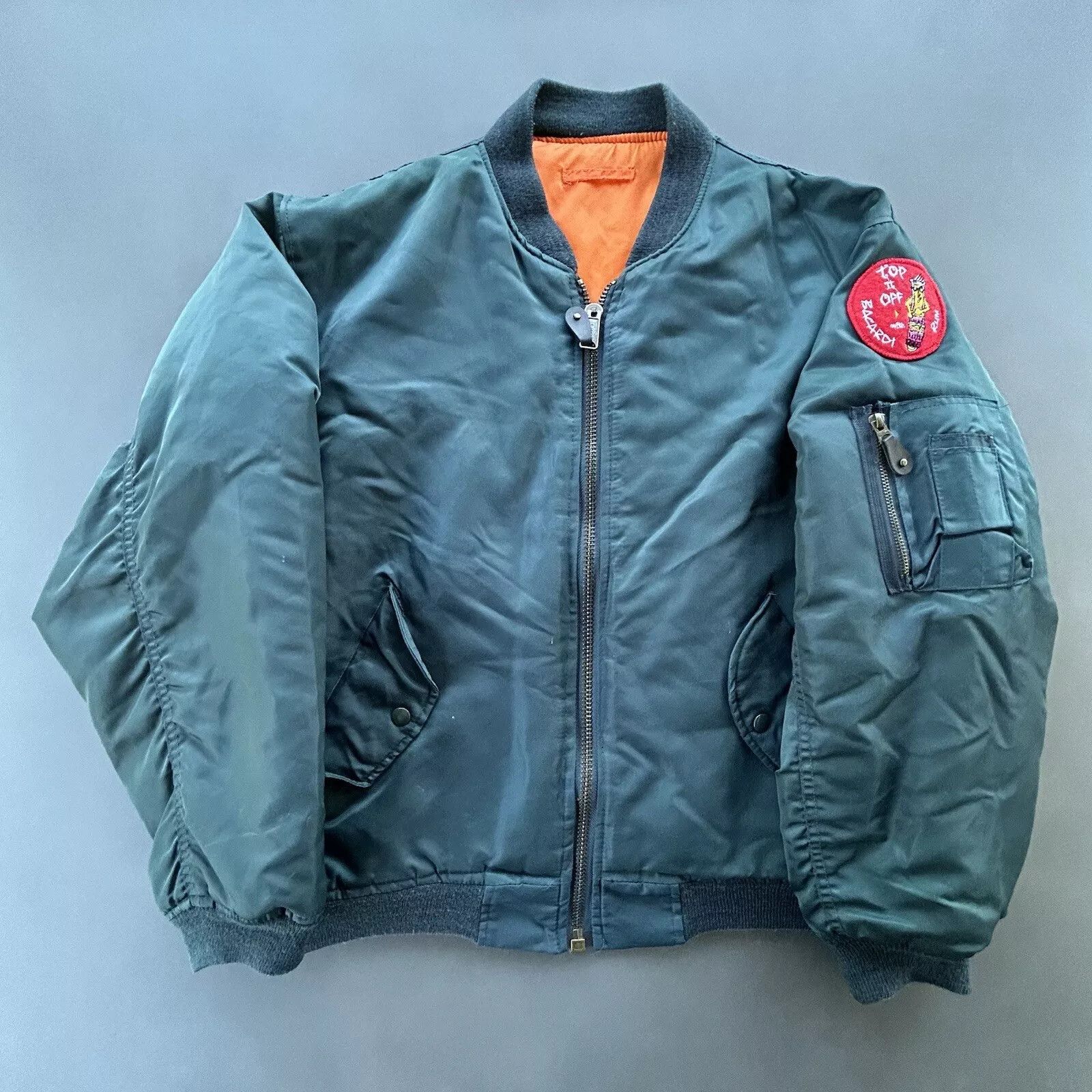 Bacardi Vintage Bacardi Rum Bomber Jacket Mens Large Size US L / EU 52-54 / 3 - 1 Thumbnail