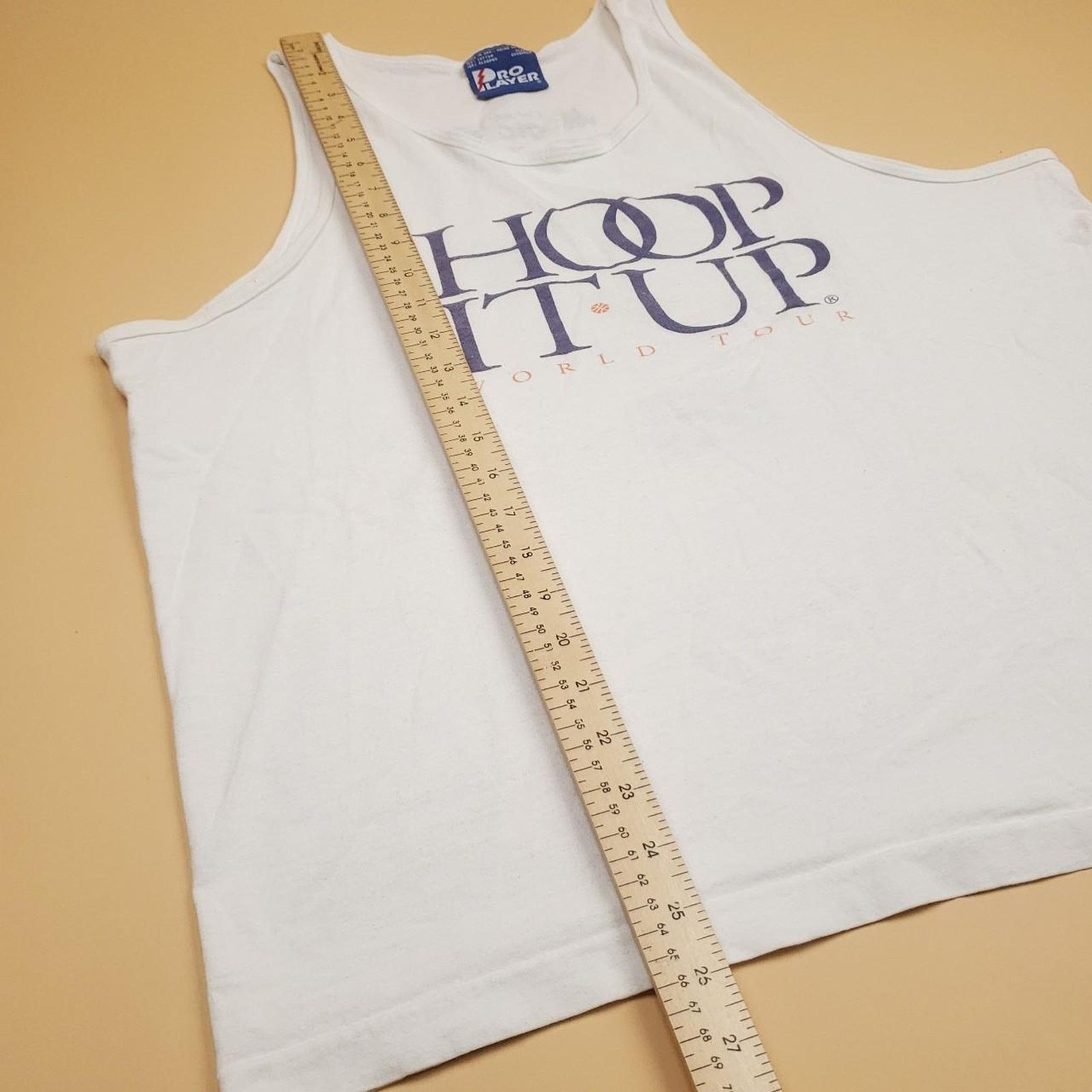 Vintage Vintage 90s Hoop it Up World Tour Pro Player Basketball Tank Size US XL / EU 56 / 4 - 7 Thumbnail