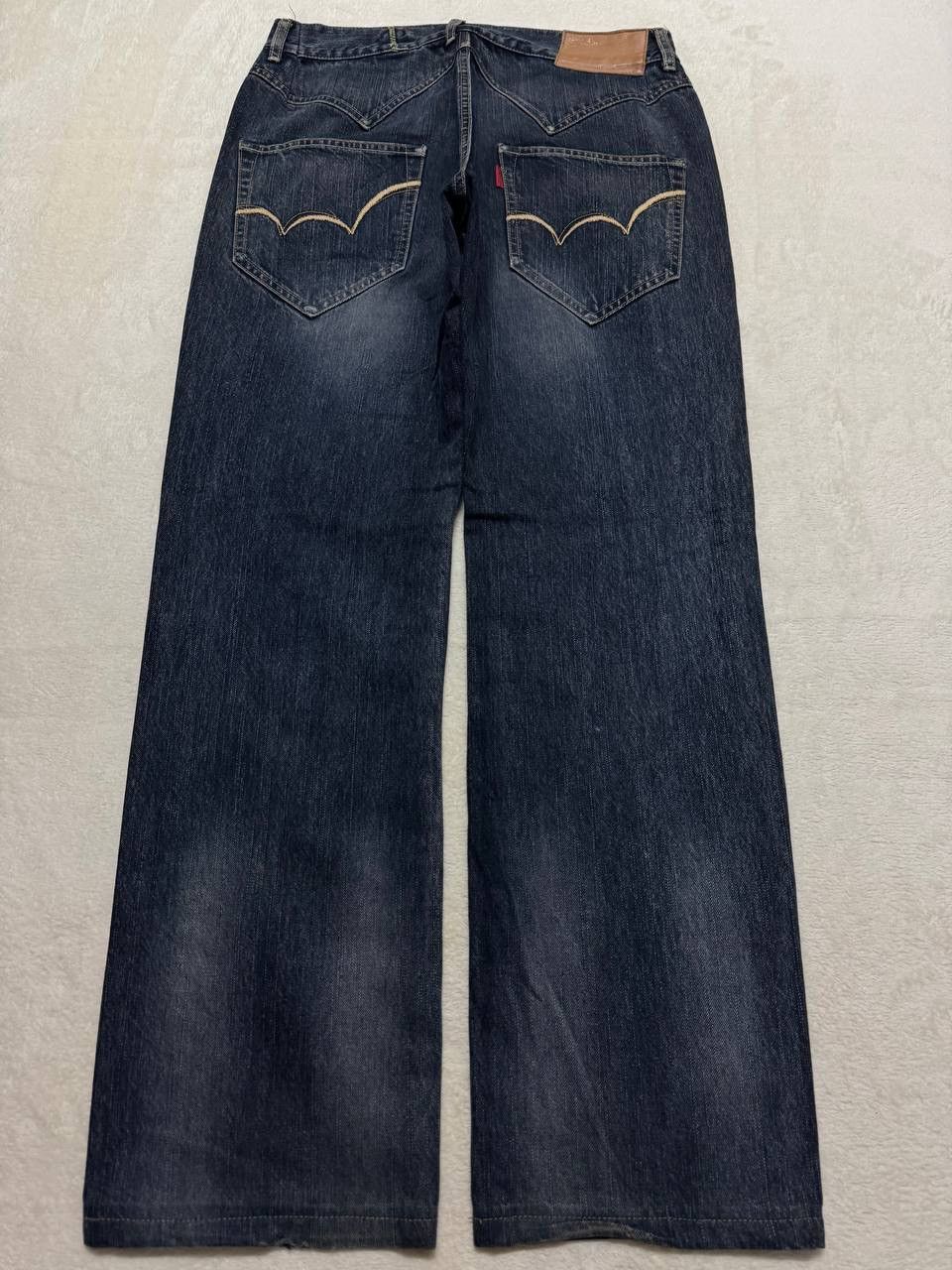 Edwin INSANE 90s Style Edwin 503 Rusty Sand Washed Dark Jeans Size US 32 / EU 48 - 12 Thumbnail