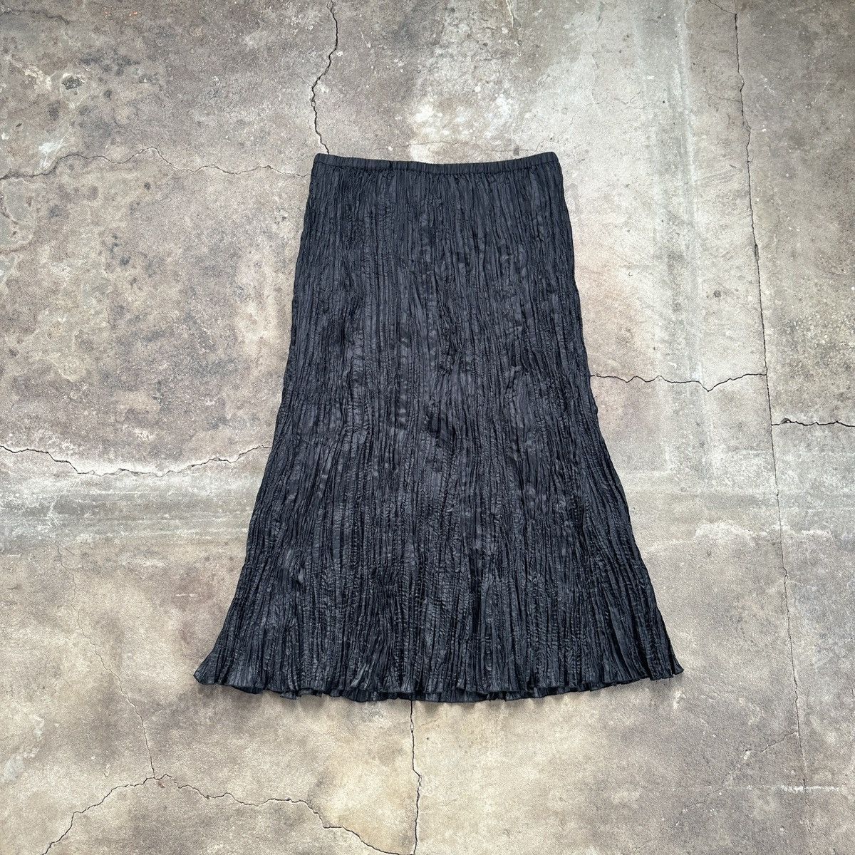 Other Vintage Elvis Pleated Maxi Skirt Issey Miyake Style Size 30" / US 8 / IT 44 - 1 Thumbnail