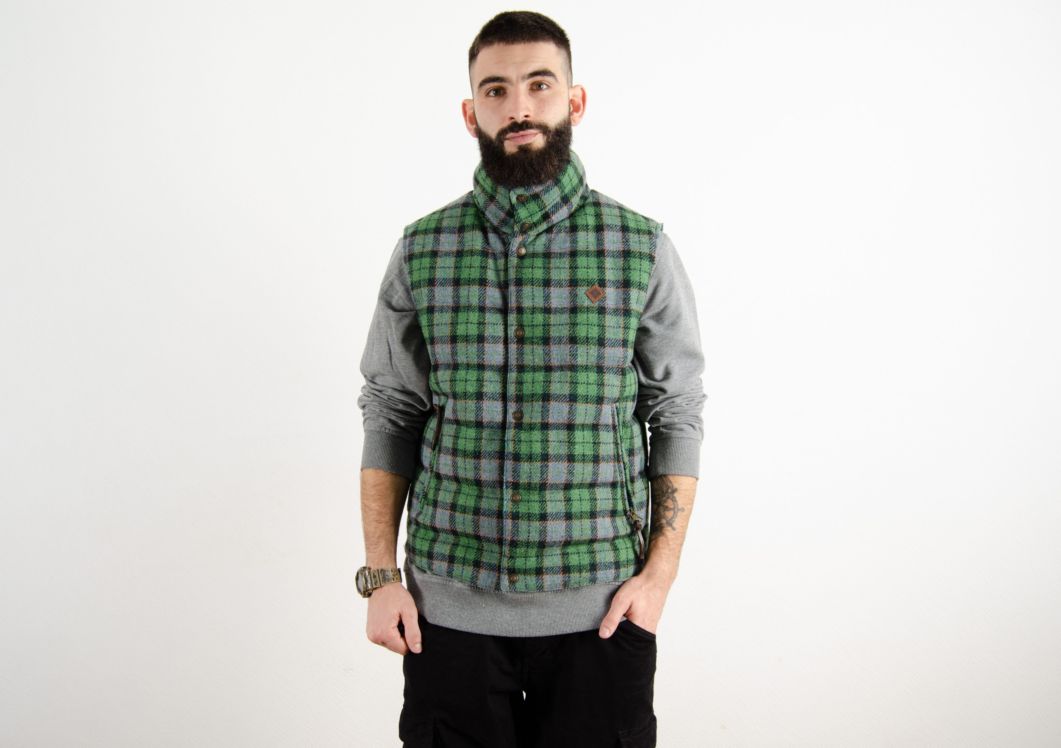 Harris Tweed Harris Tweed Burlington Wool Vest Jacket Checkered Flannel Size US M / EU 48-50 / 2 - 3 Thumbnail