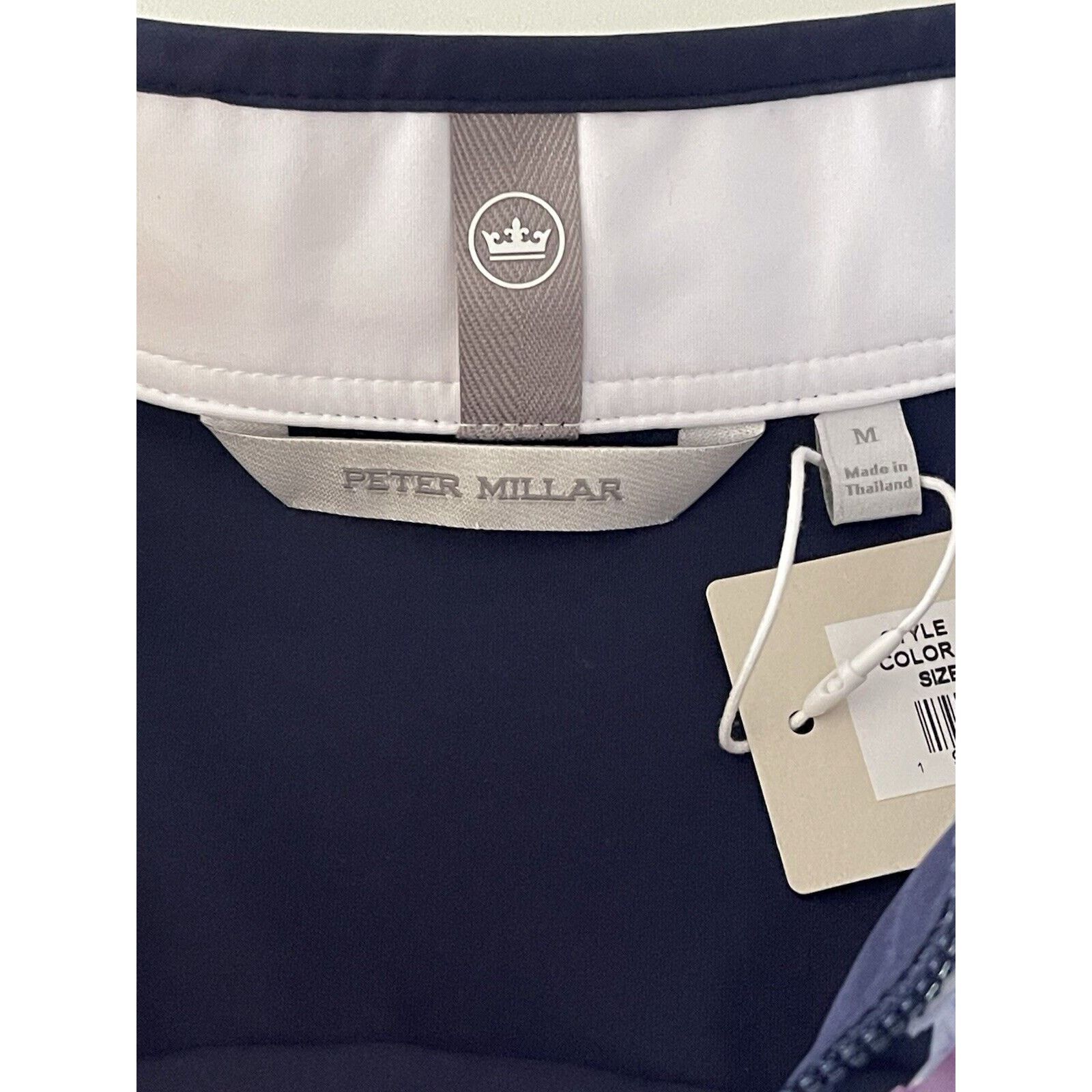 Peter Millar PETER MILLAR Women’s Navy Floral Hybrid Golf Jacket Medium Size M / US 6-8 / IT 42-44 - 9 Thumbnail