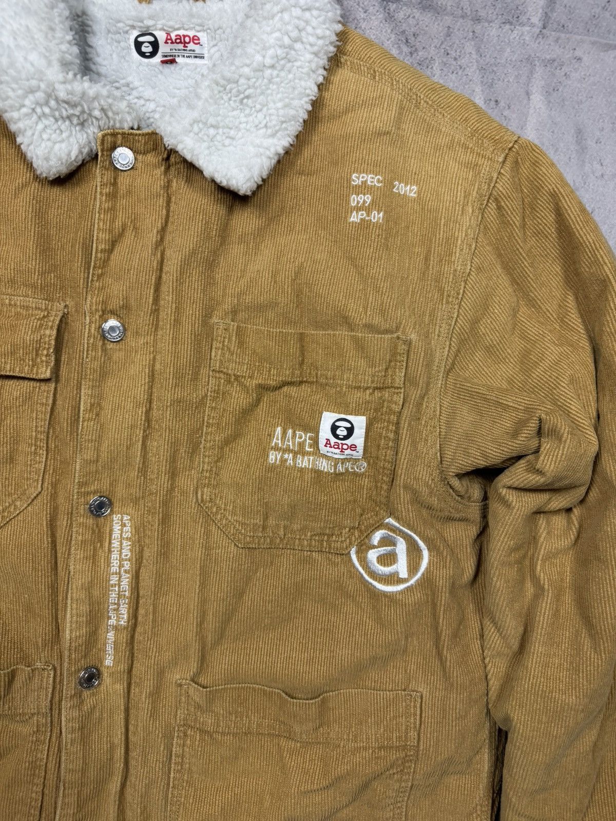 Aape Corduroy Jacket AAPE by A Bathing Ape XL Size US XL / EU 56 / 4 - 2 Thumbnail