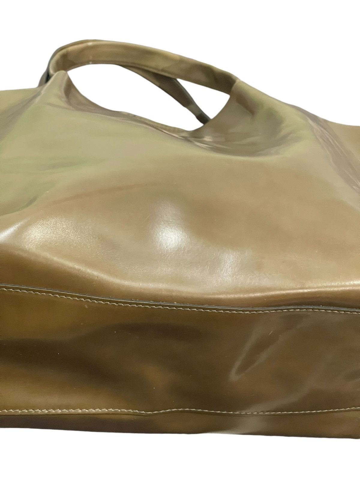 Japanese Brand Full Leather Gianni Chiarinni Italy Tote Bag 9🟩 Size ONE SIZE - 6 Thumbnail