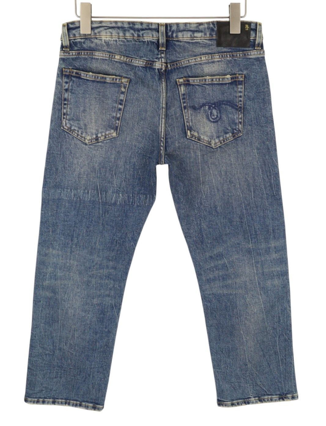 R13 BOY STRAIGHT 29 Kelly Faded Blue RRP699 87182 Size 29" - 4 Thumbnail