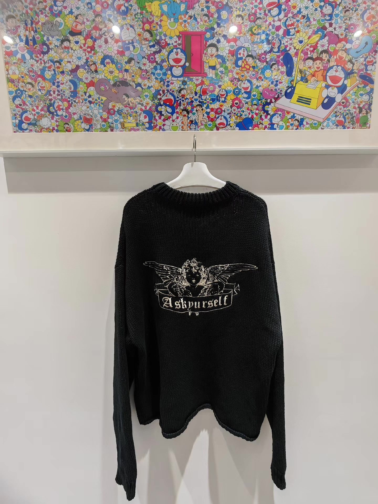 Askyurself Askyurself Angel Print Knit Sweater Q15 Size US L / EU 52-54 / 3 - 1 Thumbnail