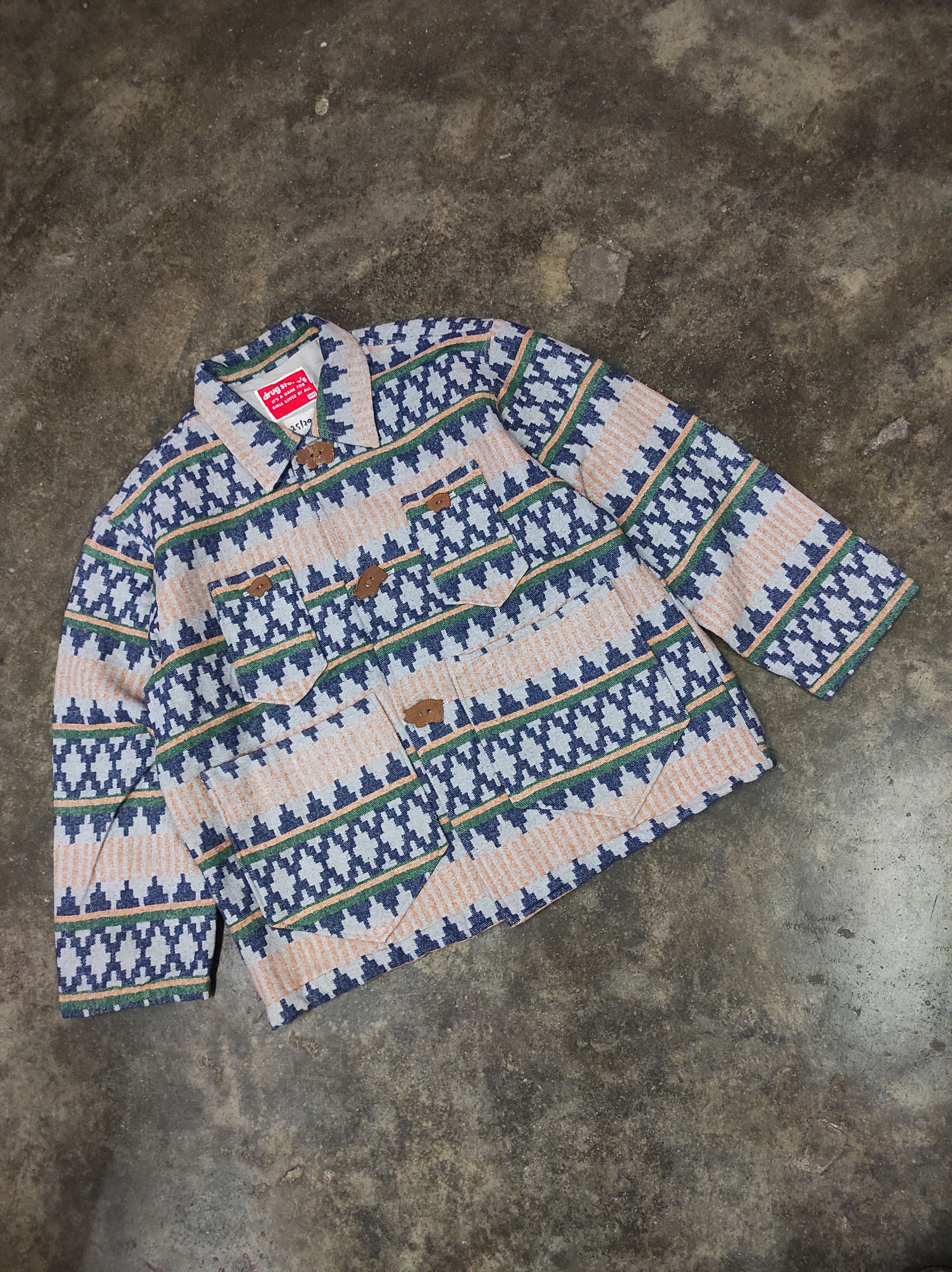 DRUG STORES RARE JACQUARD SWEATER JACKET